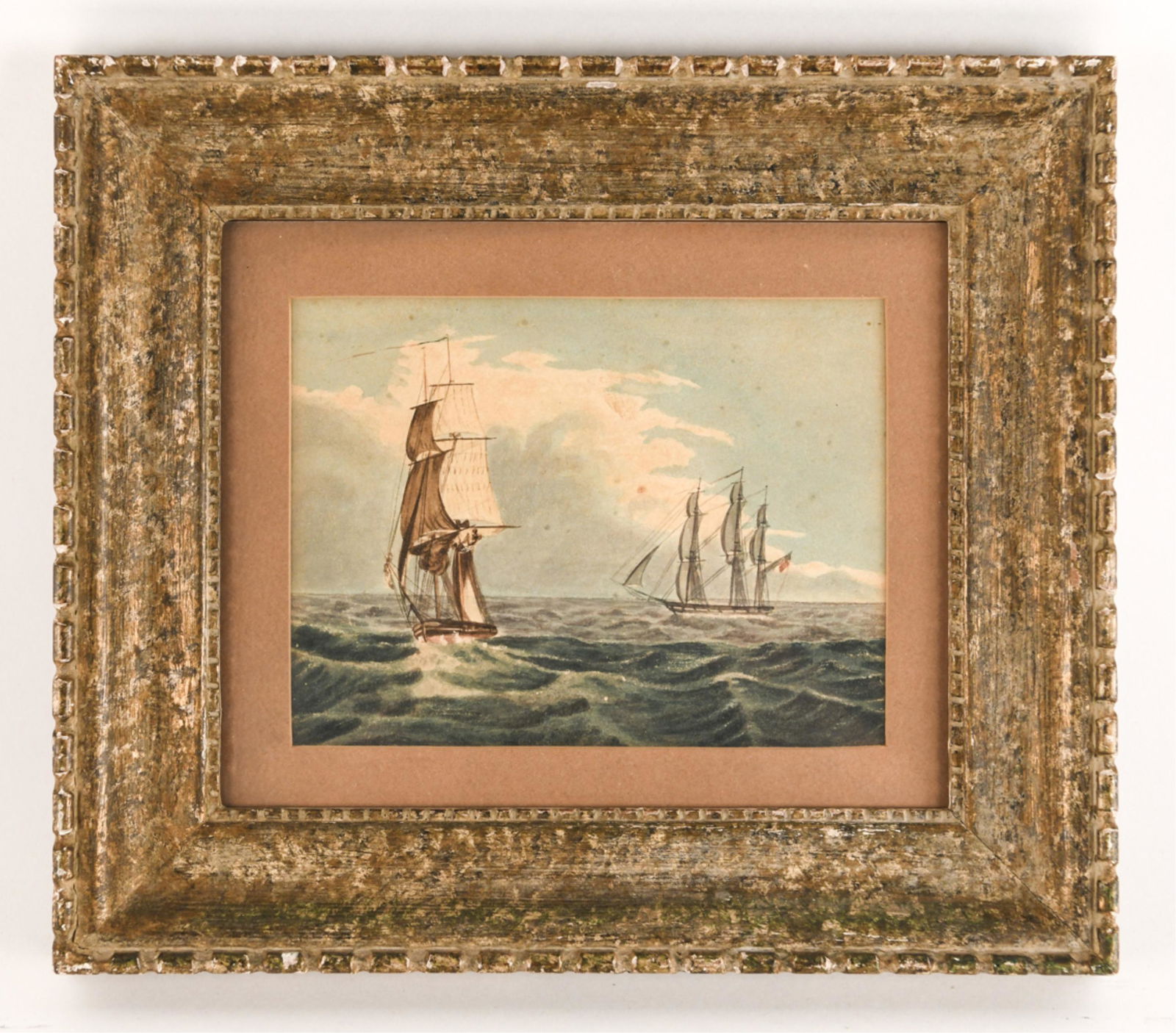 US SAILING SHIP WATERCOLOR (1 of 8)