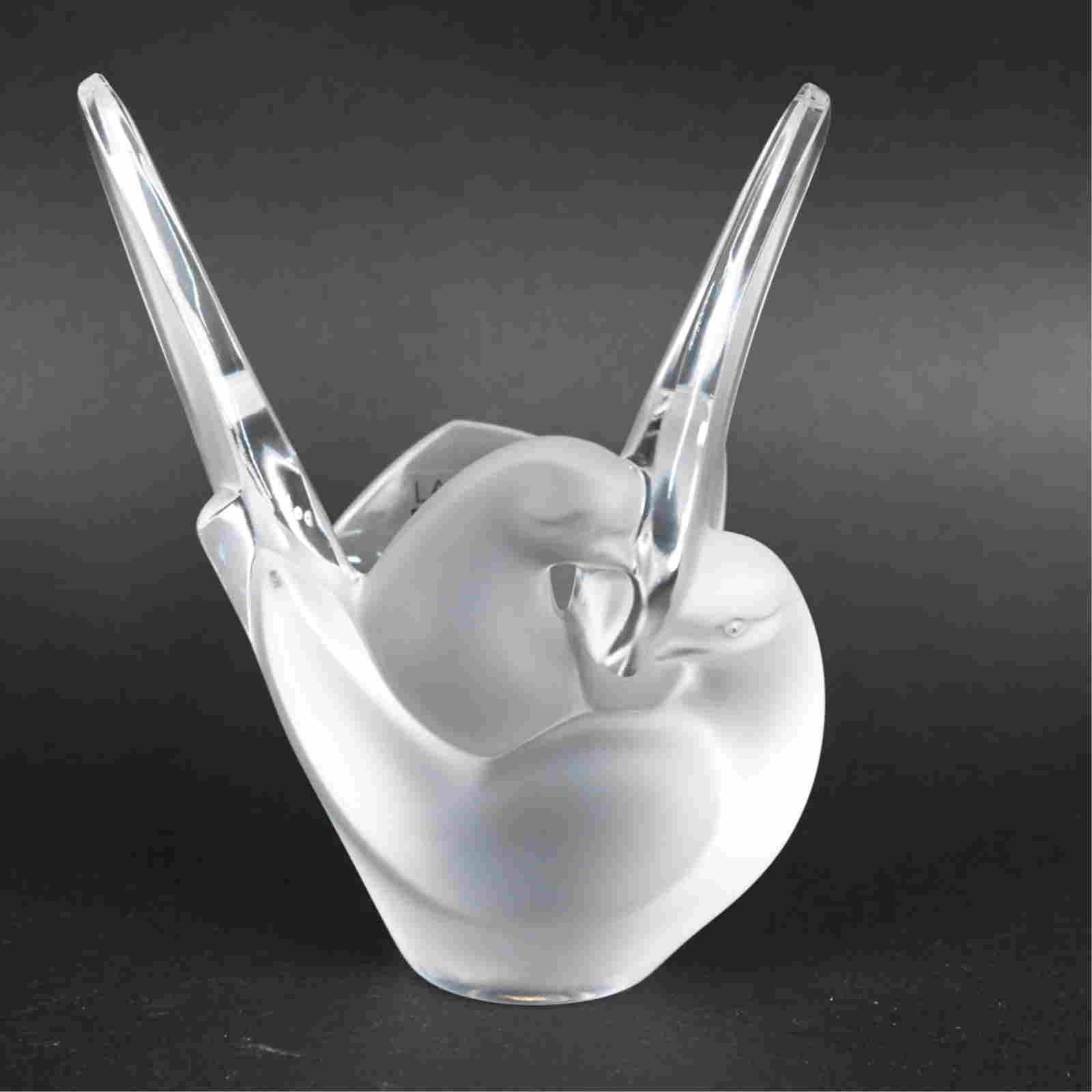 LALIQUE BIRD VASE