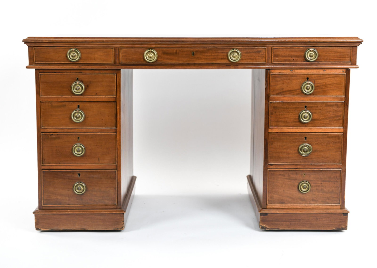 GEORGIAN STYLE PEDESTAL DESK (1 of 17)