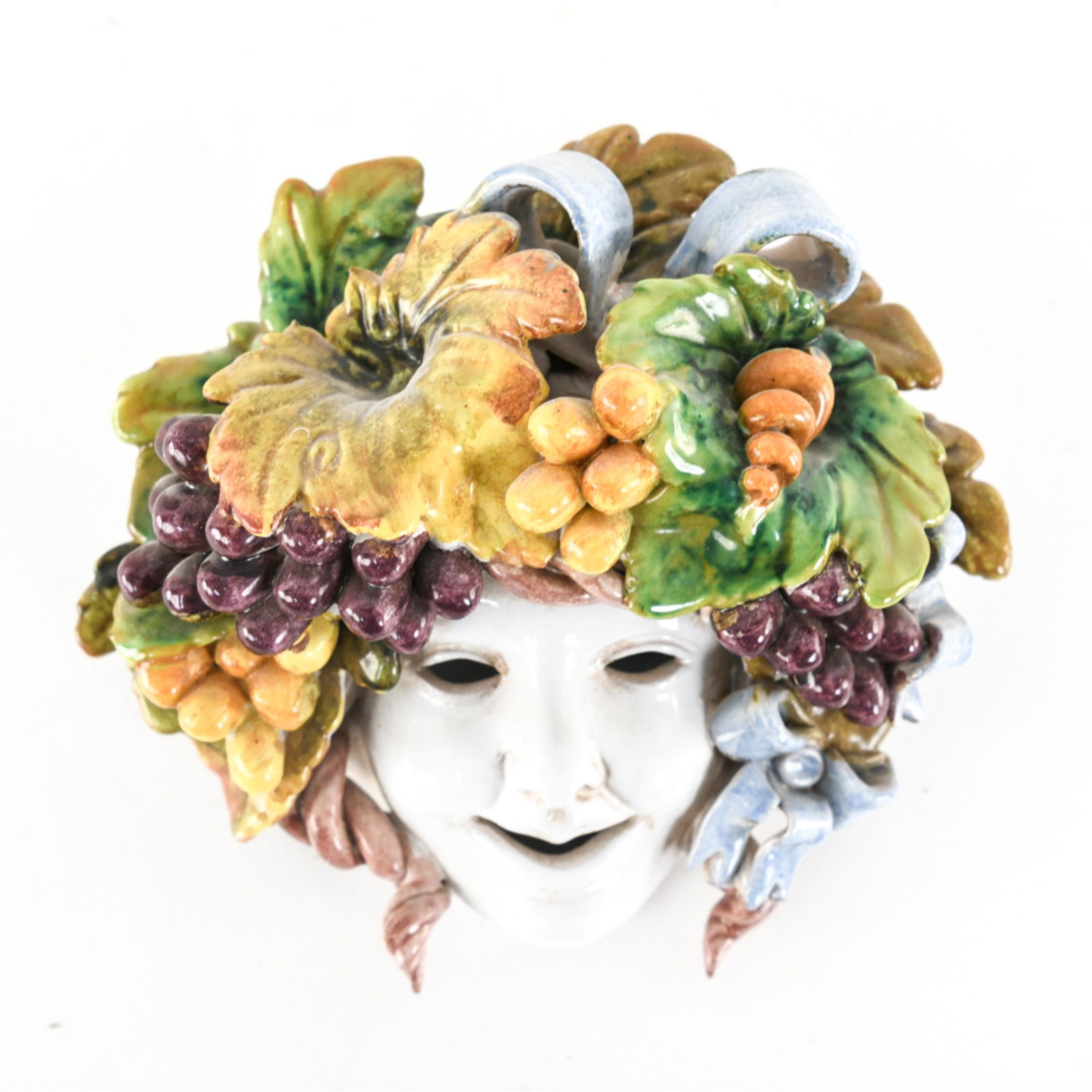 ITALIAN CERAMIC MASK WALL HANGING (1 of 10)