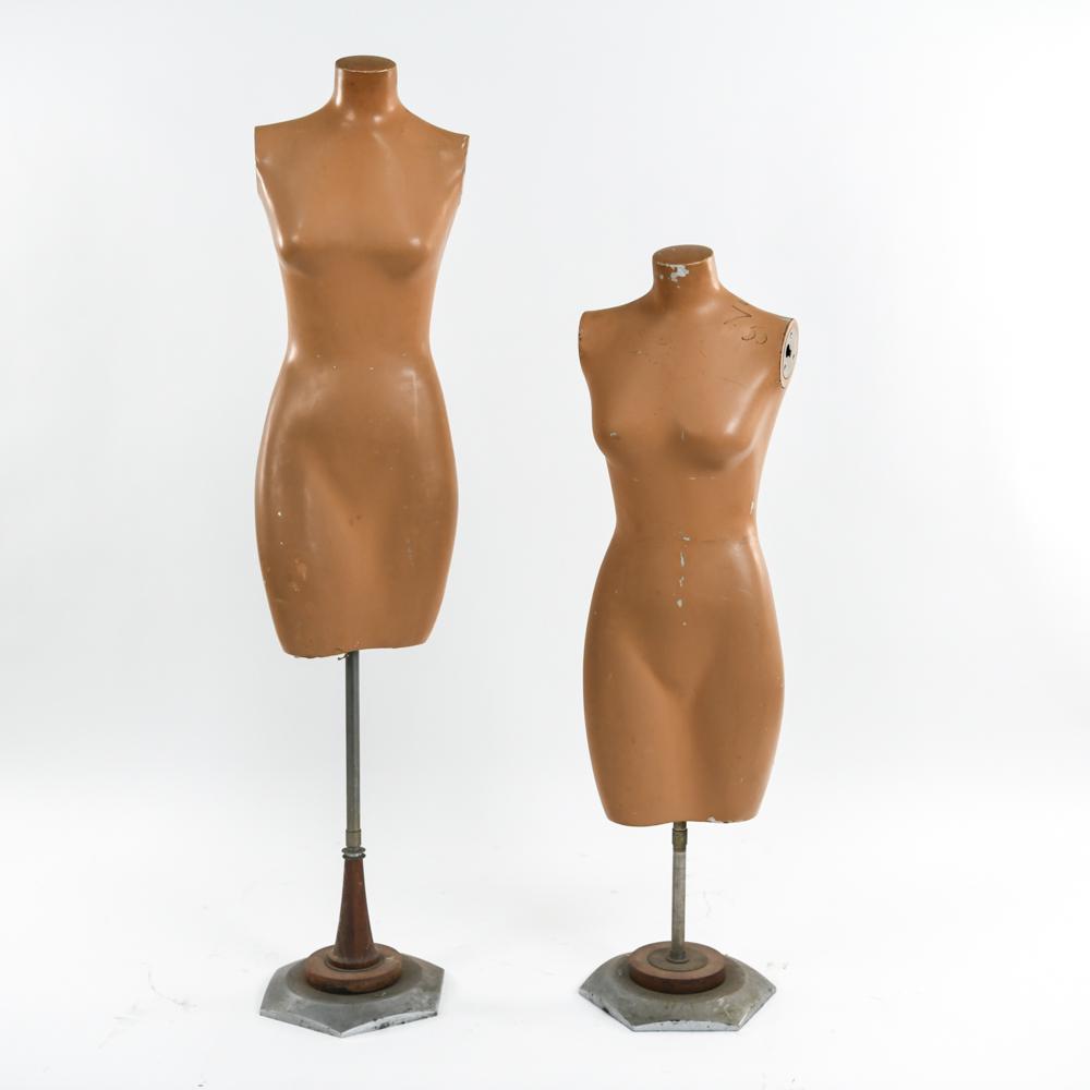 (2) MANNEQUIN DRESS FORMS ON DECO STYLE BASES (1 of 13)