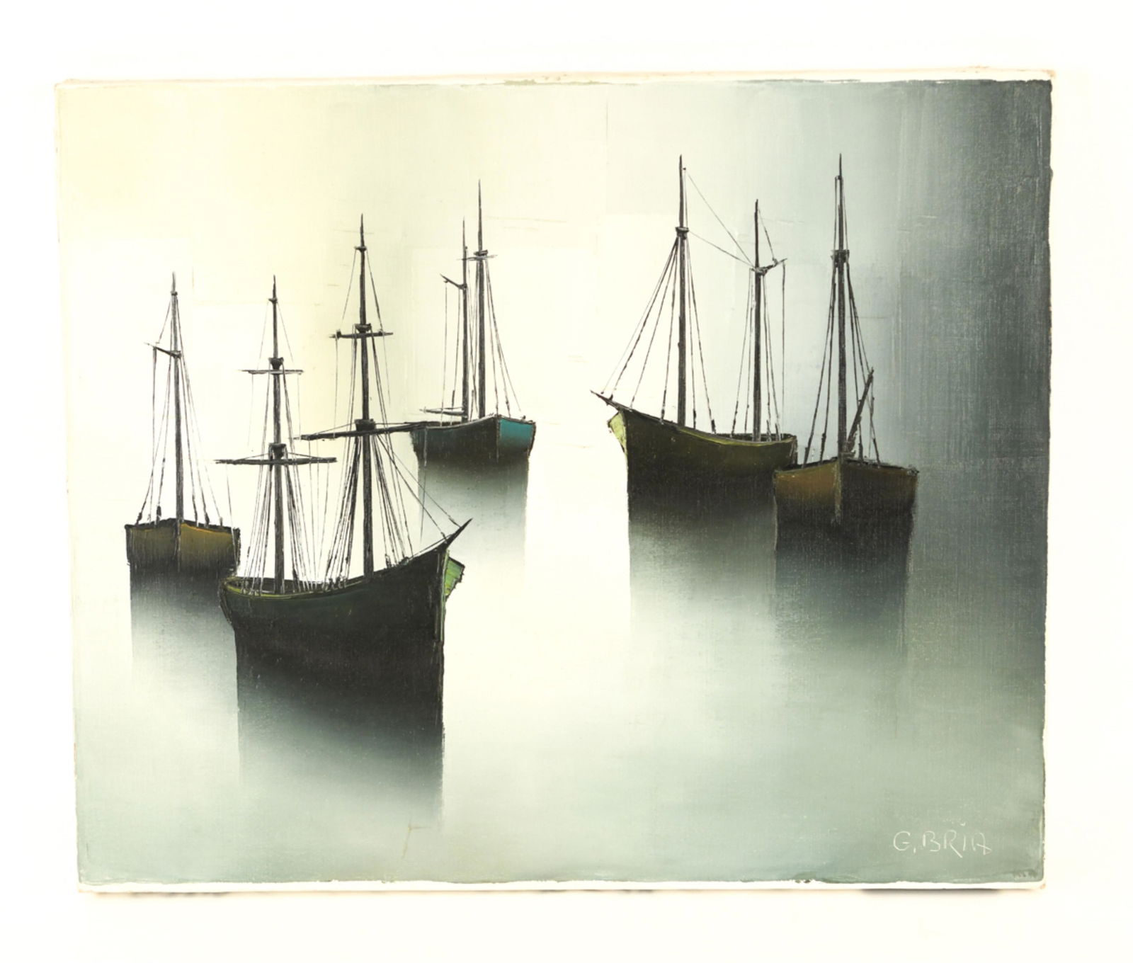 FIVE BOATS HARBOR SCENE O/C (1 of 10)