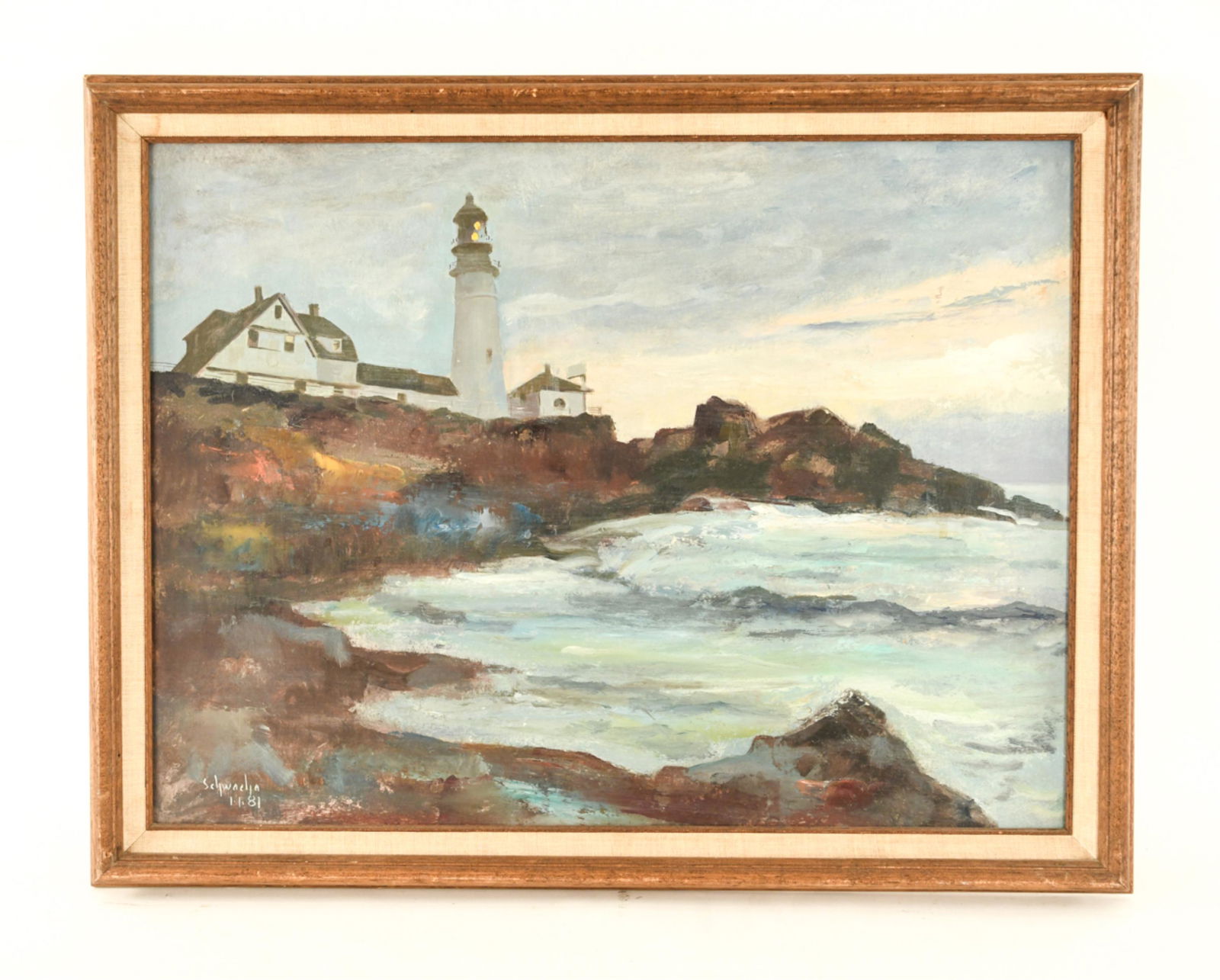 GEORGE SCHWACHA PORTLAND HEAD LIGHTHOUSE O/B (1 of 11)