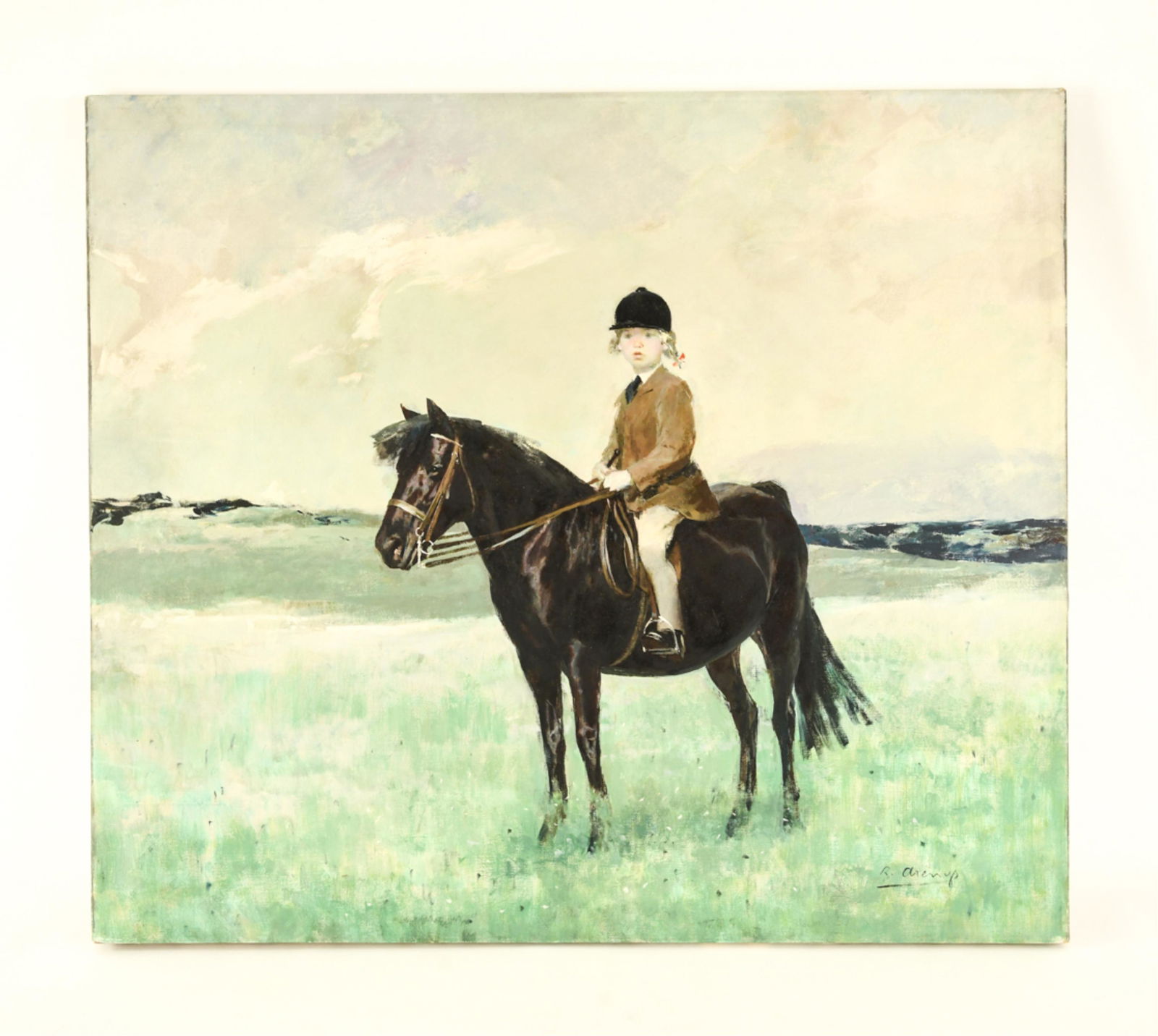 RICARDO GALDON ARENYS (1914-1977) YOUNG RIDER O/C (1 of 10)