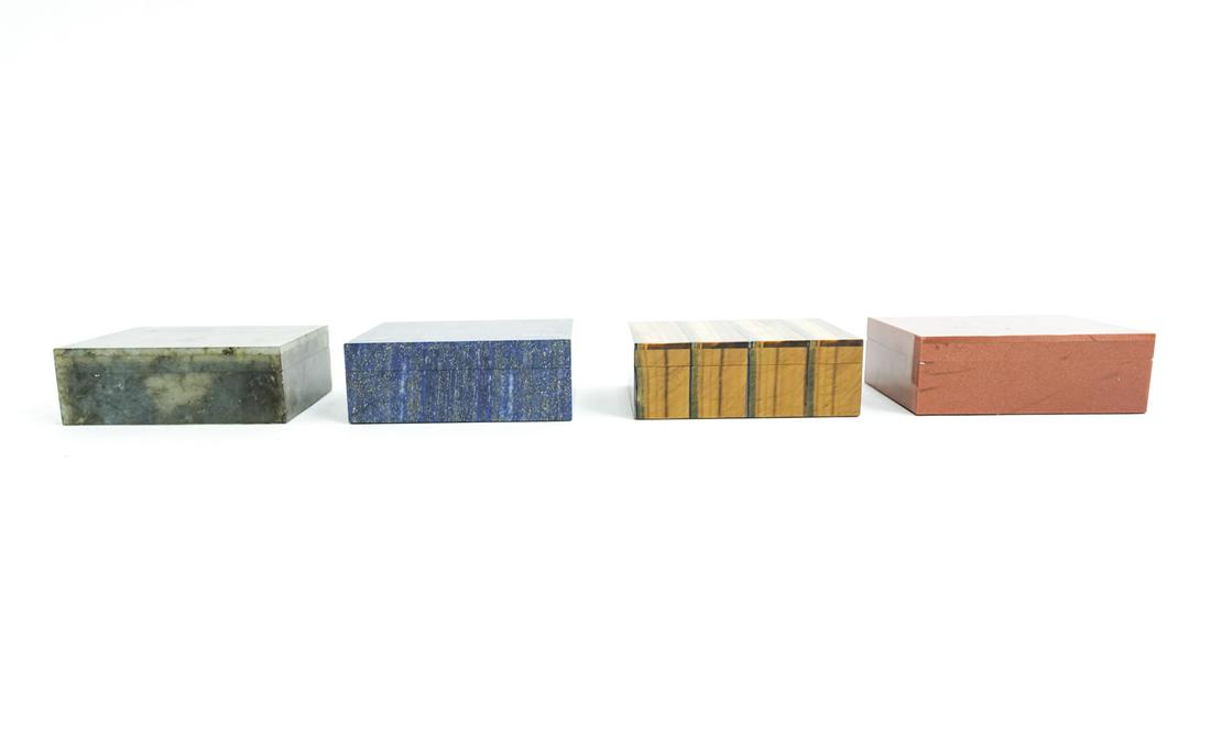 (4) EXOTIC STONE JEWELRY BOXES (1 of 20)