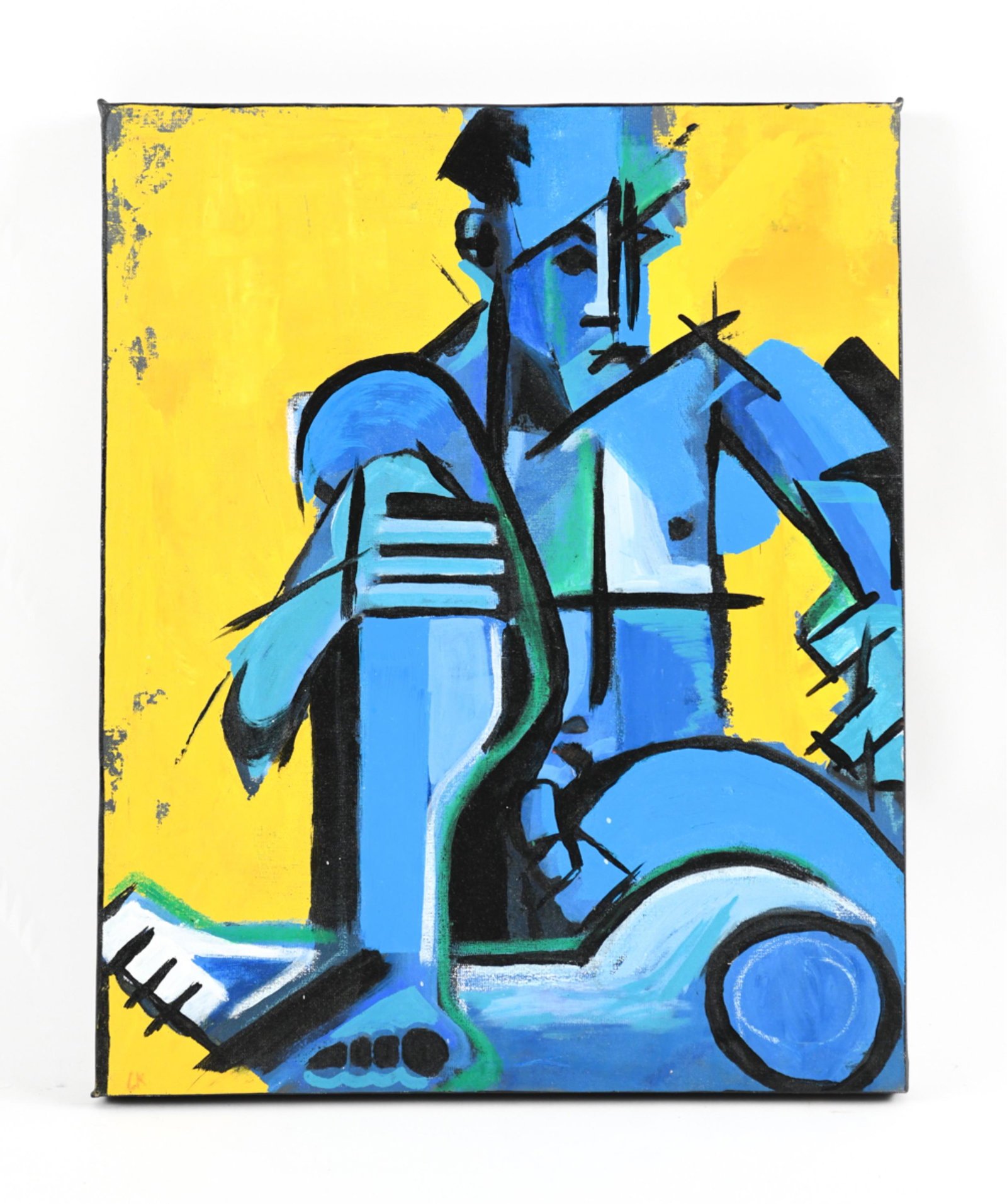 MODERNIST CUBIST FIGURE O/C (1 of 8)