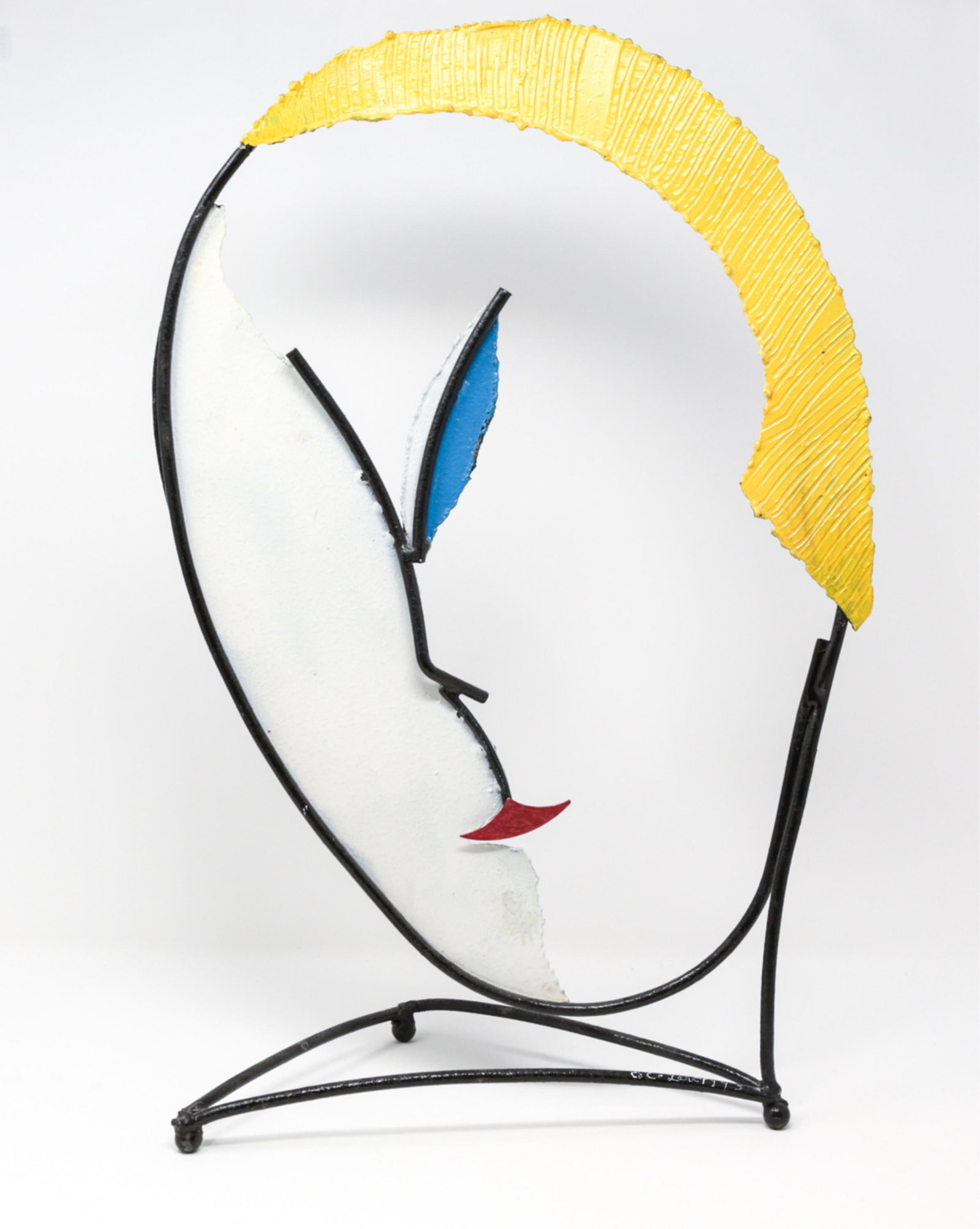 CURTIS JERE ABSTRACT FACE SCULPTURE (1 of 20)