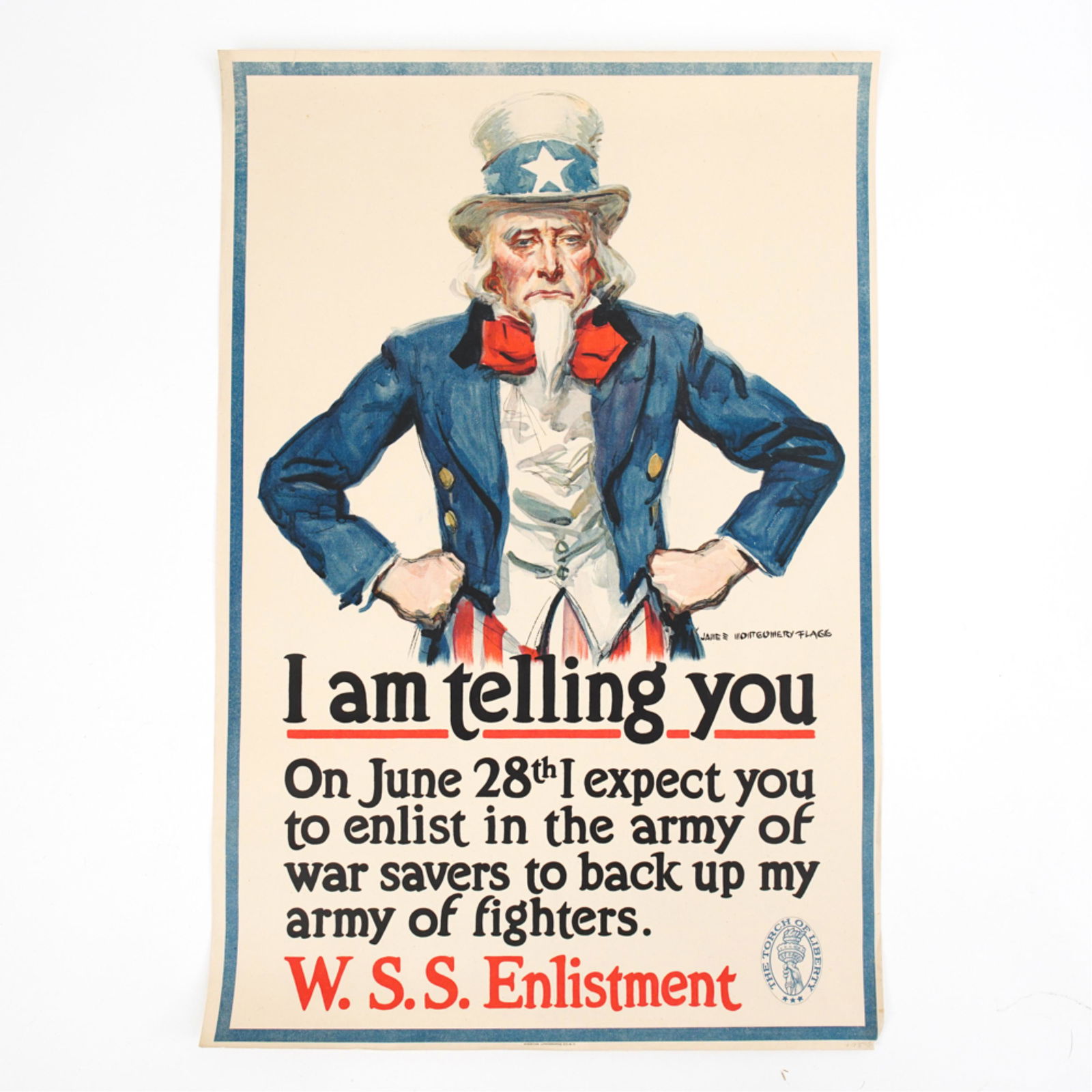 JAMES MONTGOMERY FLAG ORIGINAL WWI POSTER (1 of 9)