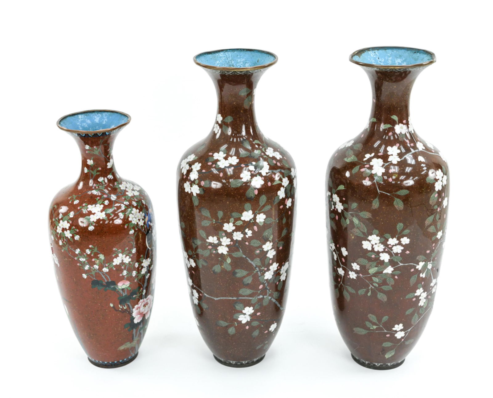 (3) LARGE CLOISONNE ENAMEL VESSELS (1 of 20)