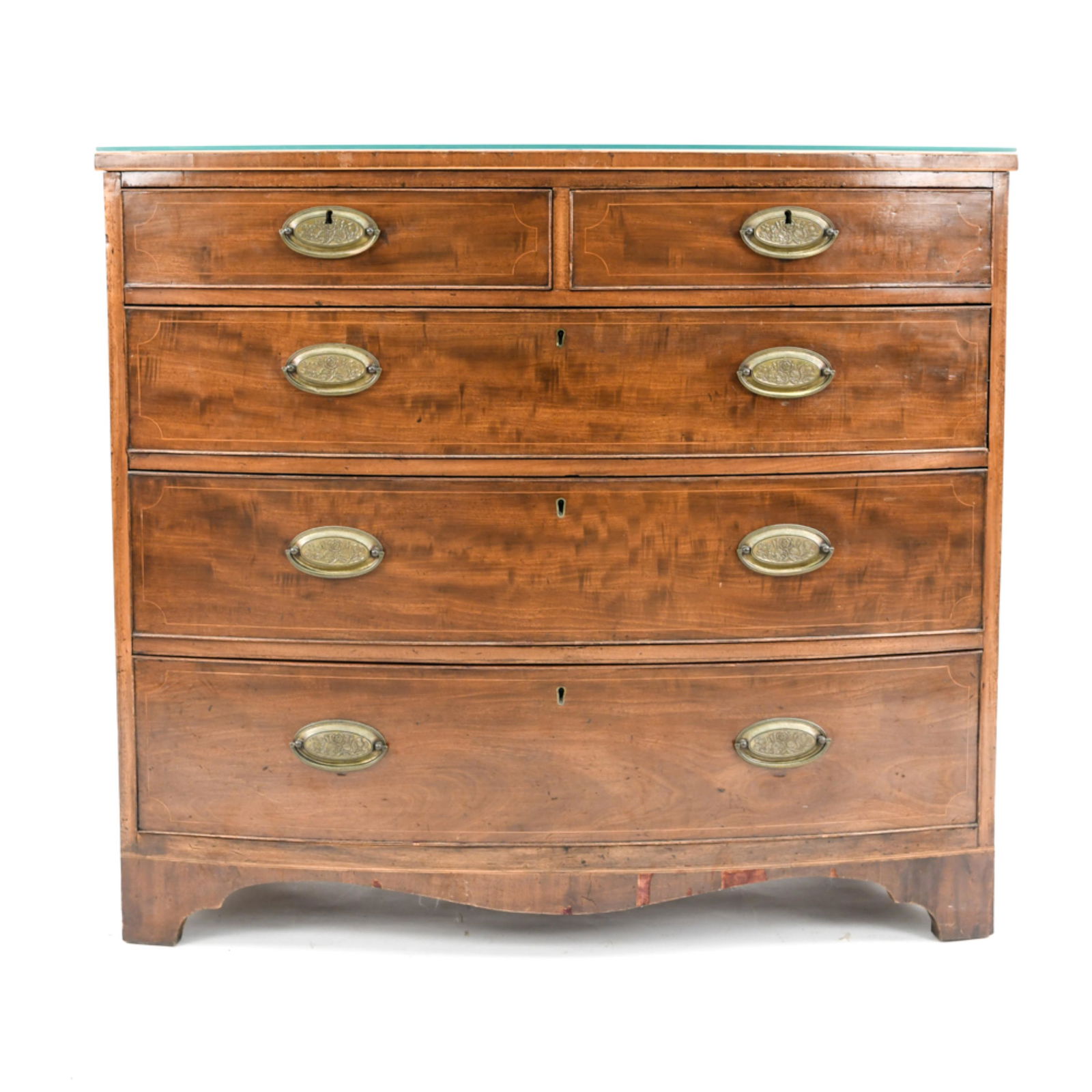EARLY 19TH C. MAHOGANY CHEST OF DRAWERS (1 of 20)