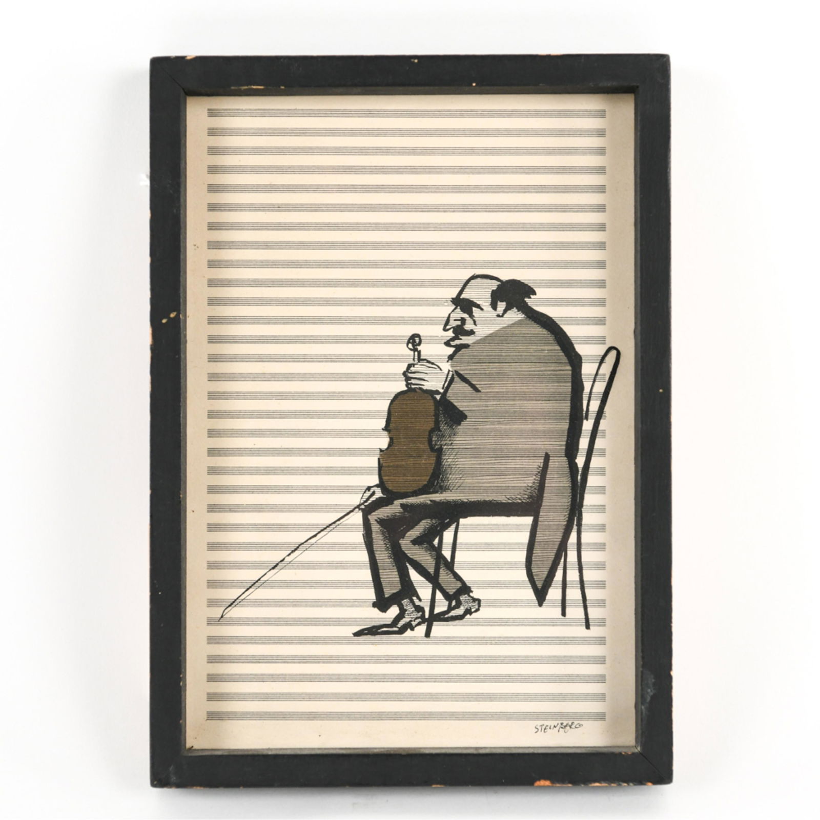 SAUL STEINBERG, NEW YORK (1914-1999) PRINT (1 of 7)