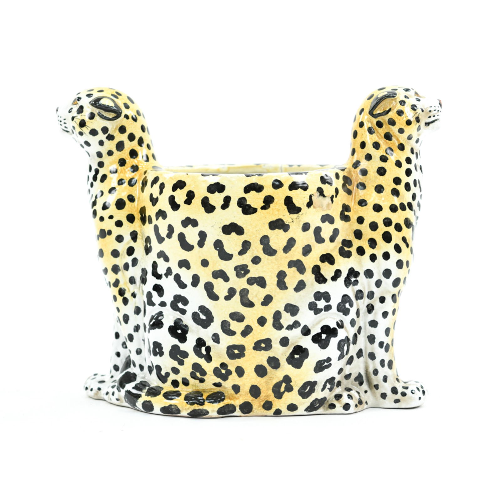 ITALIAN CERAMIC LEOPARD POT (1 of 14)