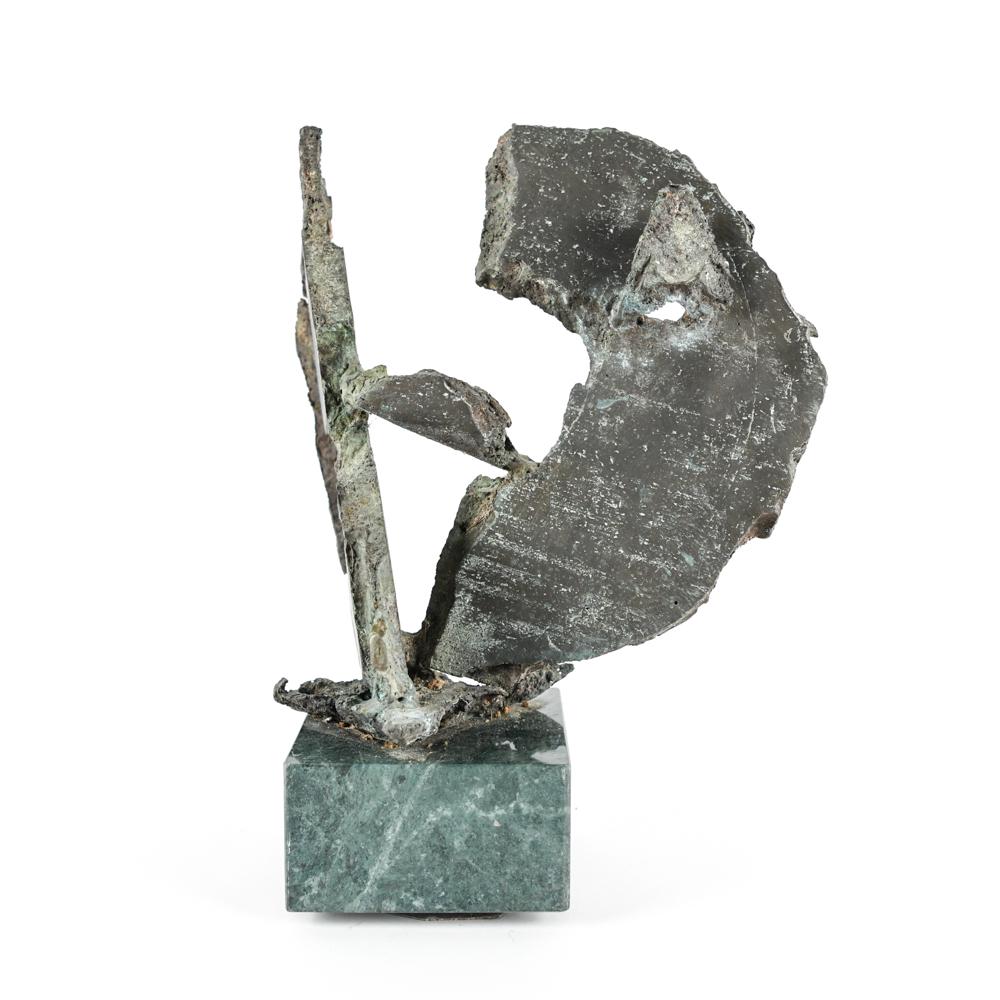 BRUTALIST BRONZE ABSTRACT SCULPTURE (1 of 14)