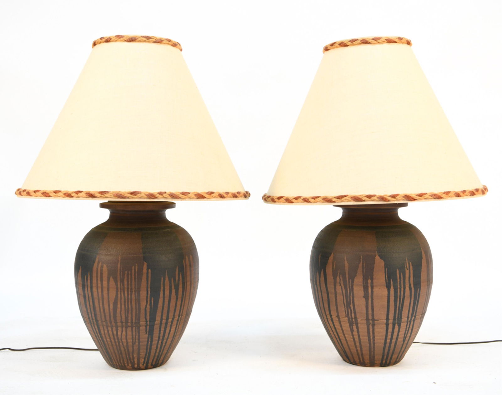 MID-CENTURY STUDIO POTTERY CERAMIC LAMPS (1 of 11)