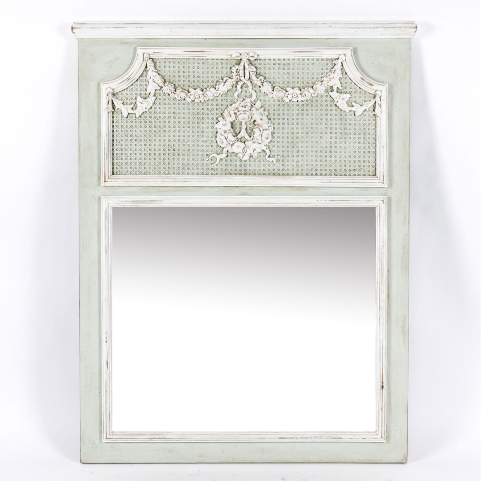 FRENCH STYLE TRUMEAU WALL MIRROR (1 of 8)