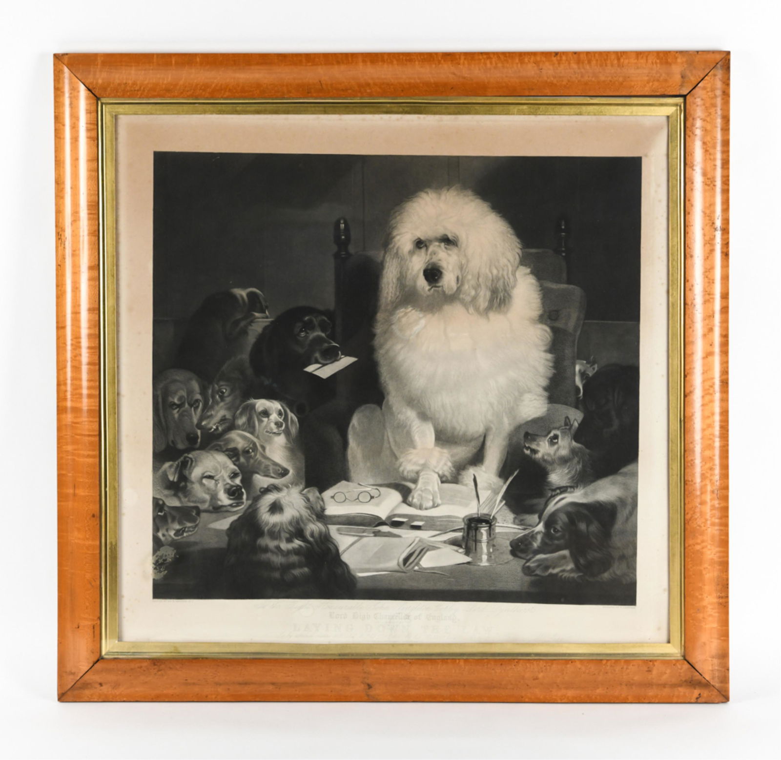 T. LANDSEER 1856 ENGRAVING OF DOGS (1 of 13)