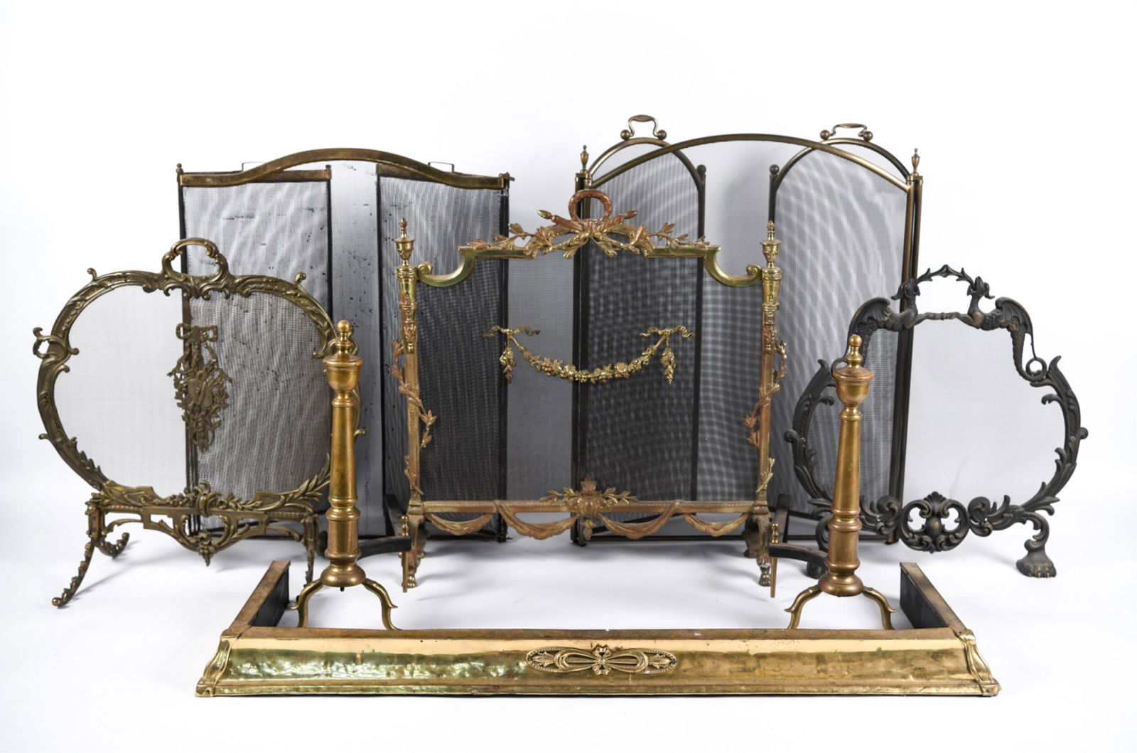 FIREPLACE SCREENS, FENDERS, ANDIRONS ETC. (1 of 14)