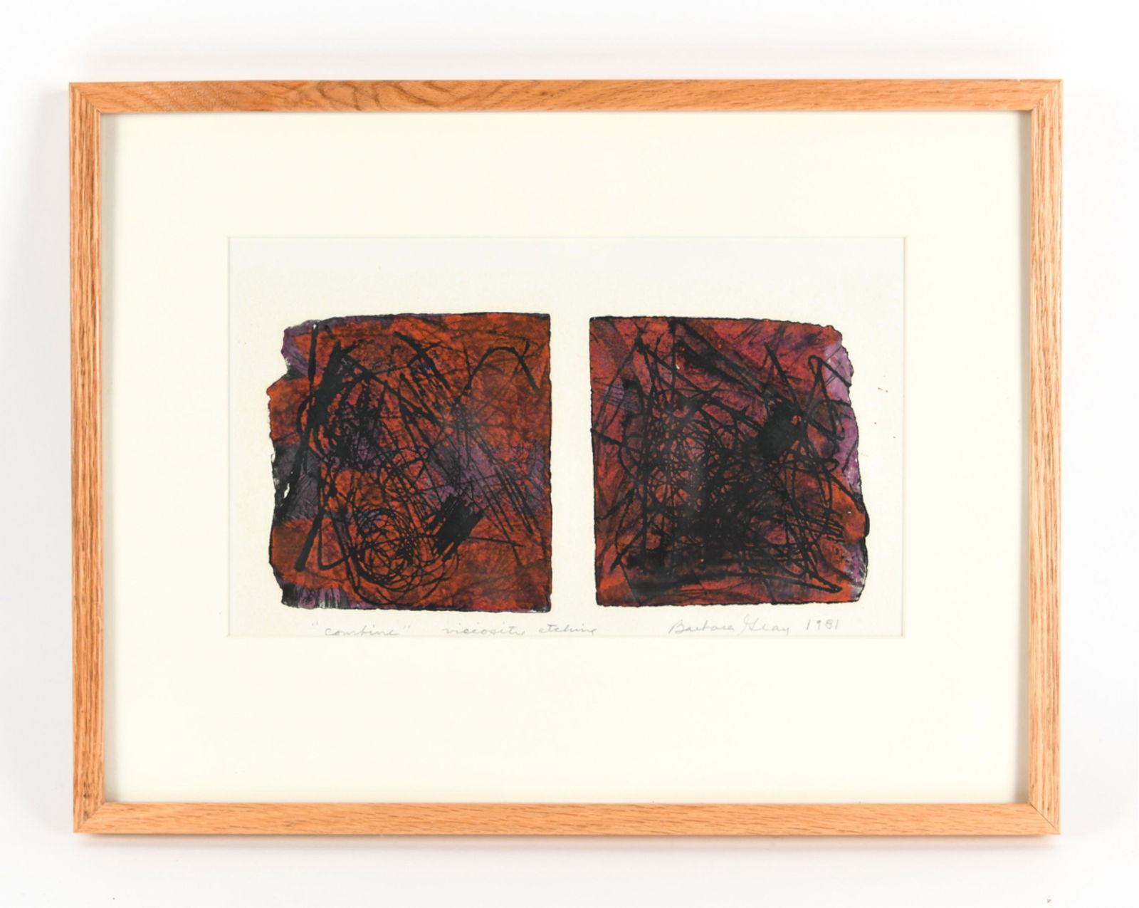 BARBARA GRAY 1981 ABSTRACT ETCHING (1 of 8)