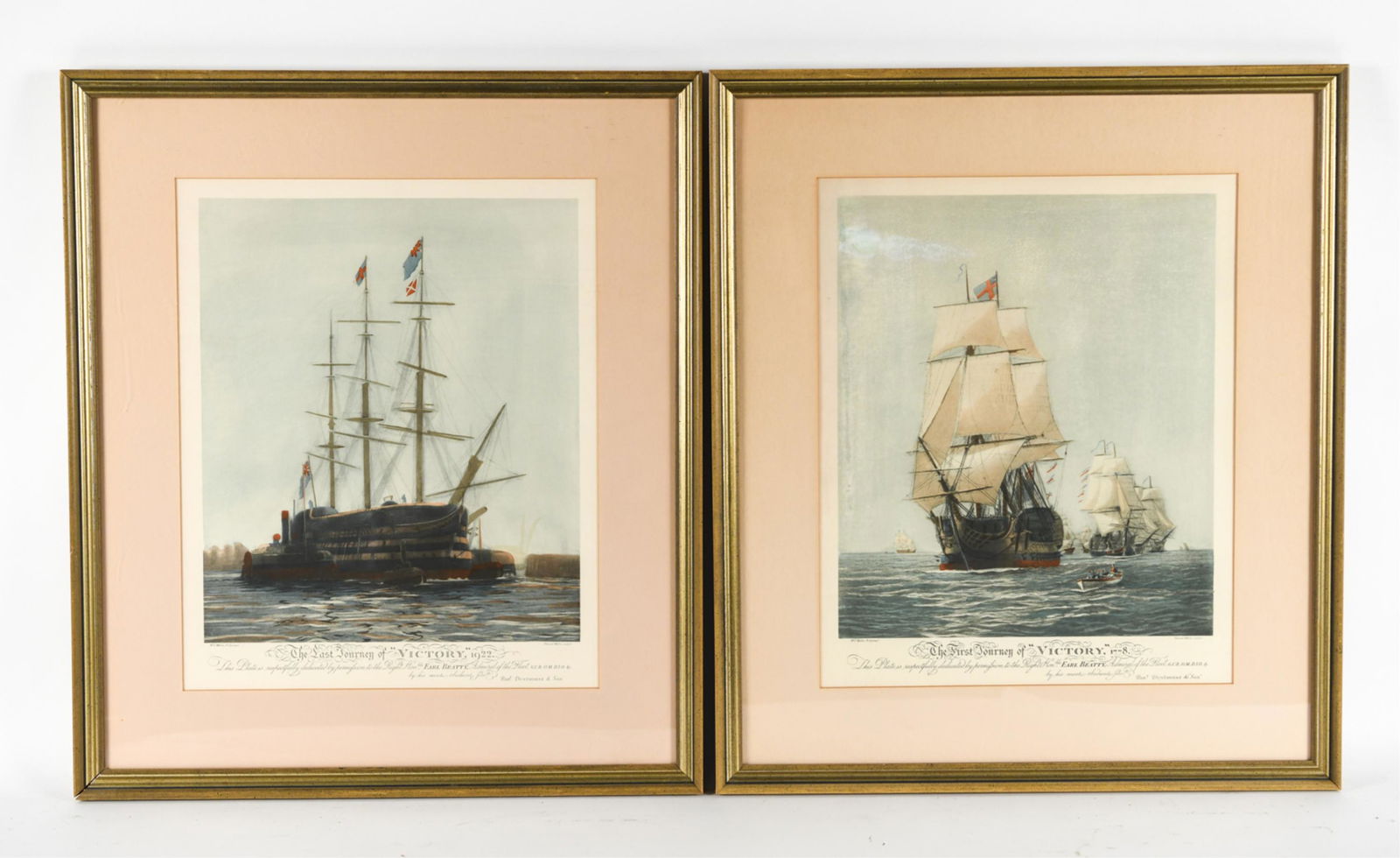 PAIR OF WYLIE SHIP COLOR ENGRAVINGS (1 of 13)