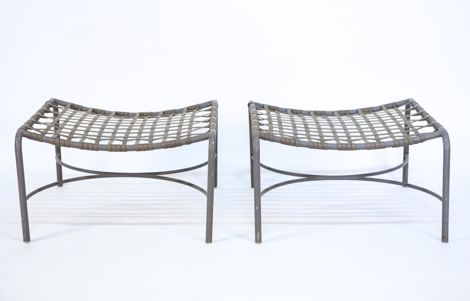 PAIR OF OUTDOOR PATIO OTTOMANS (1 of 9)