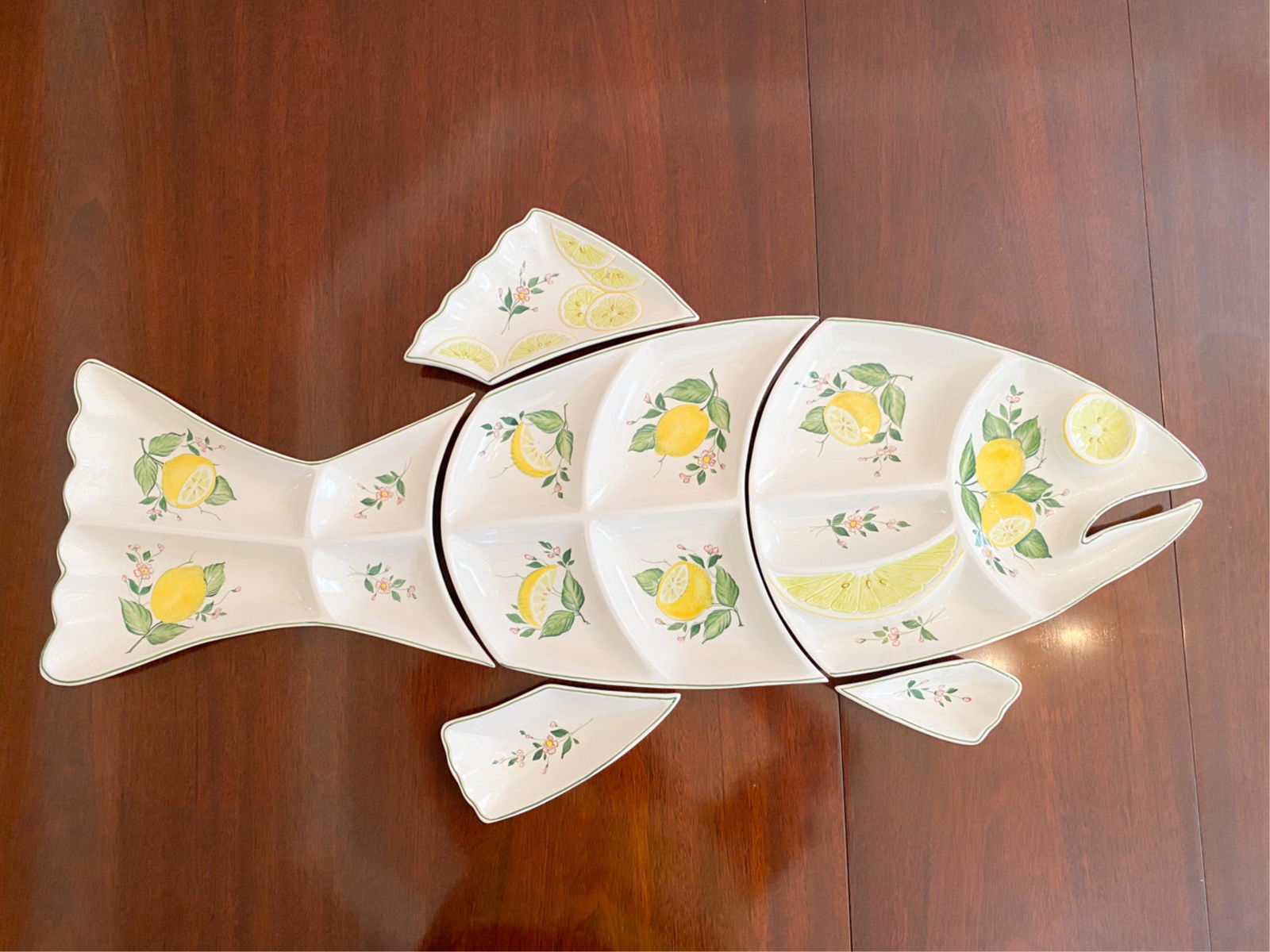 ITALIAN CERAMIC FISH SERVER (1 of 8)