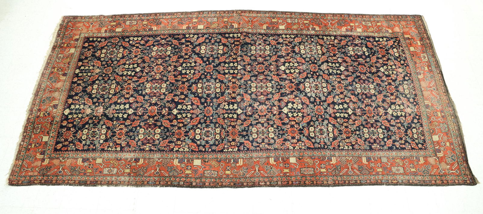 ANTIQUE FEREGHAN PERSIAN RUG 137" x 75" (1 of 6)