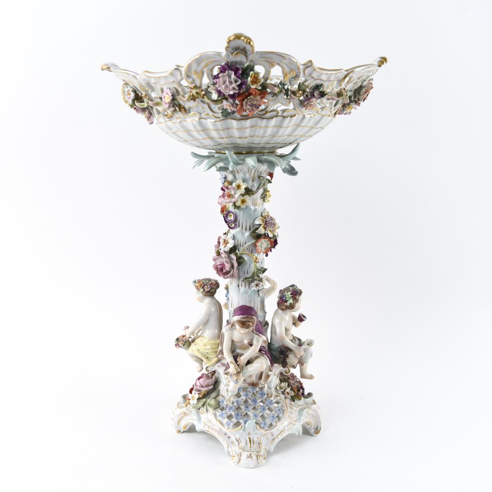 DRESDEN GERMANY PORCELAIN COMPOTE (1 of 18)