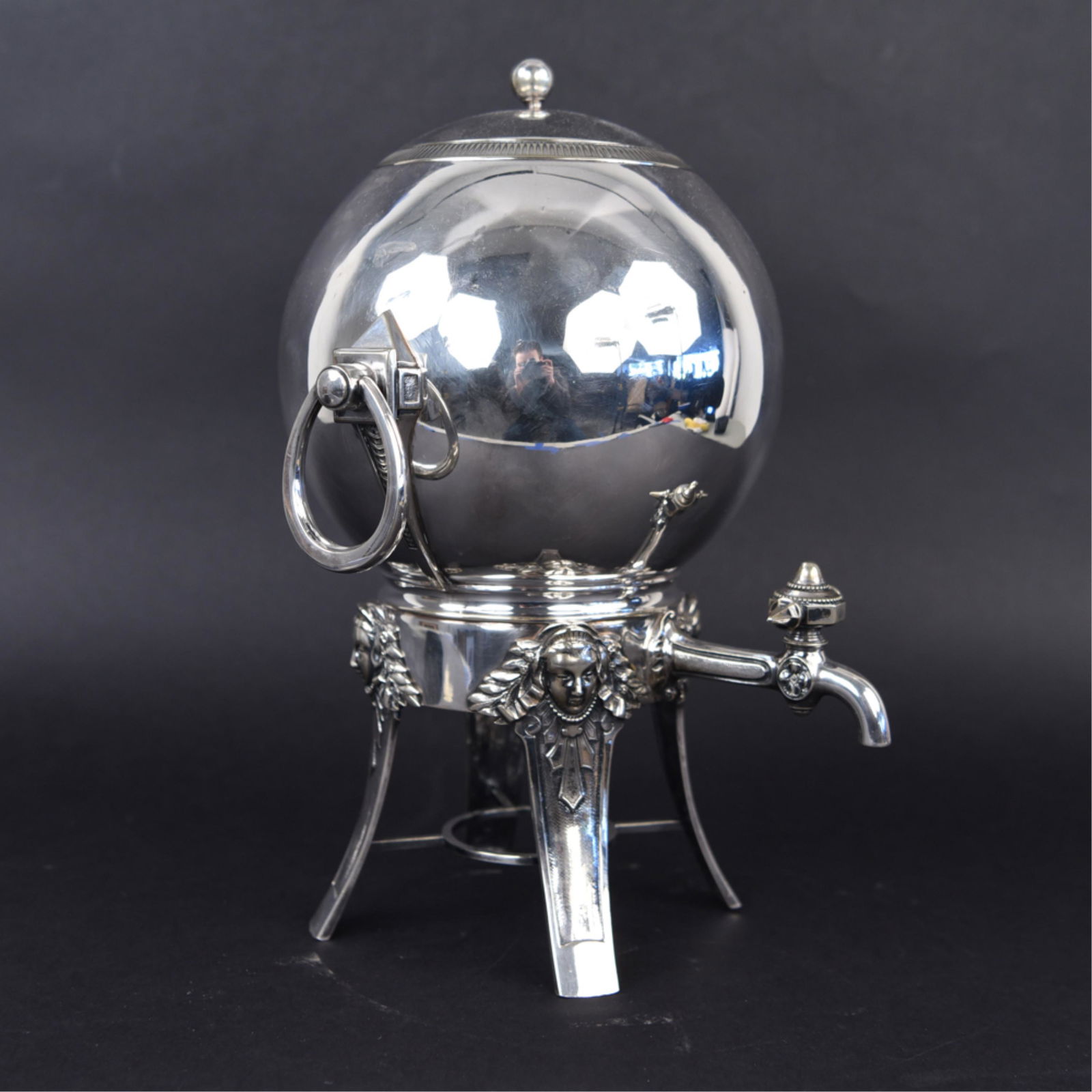 C. 1870'S GORHAM SILVER PLATE SAMOVAR, WATER URN (1 of 10)