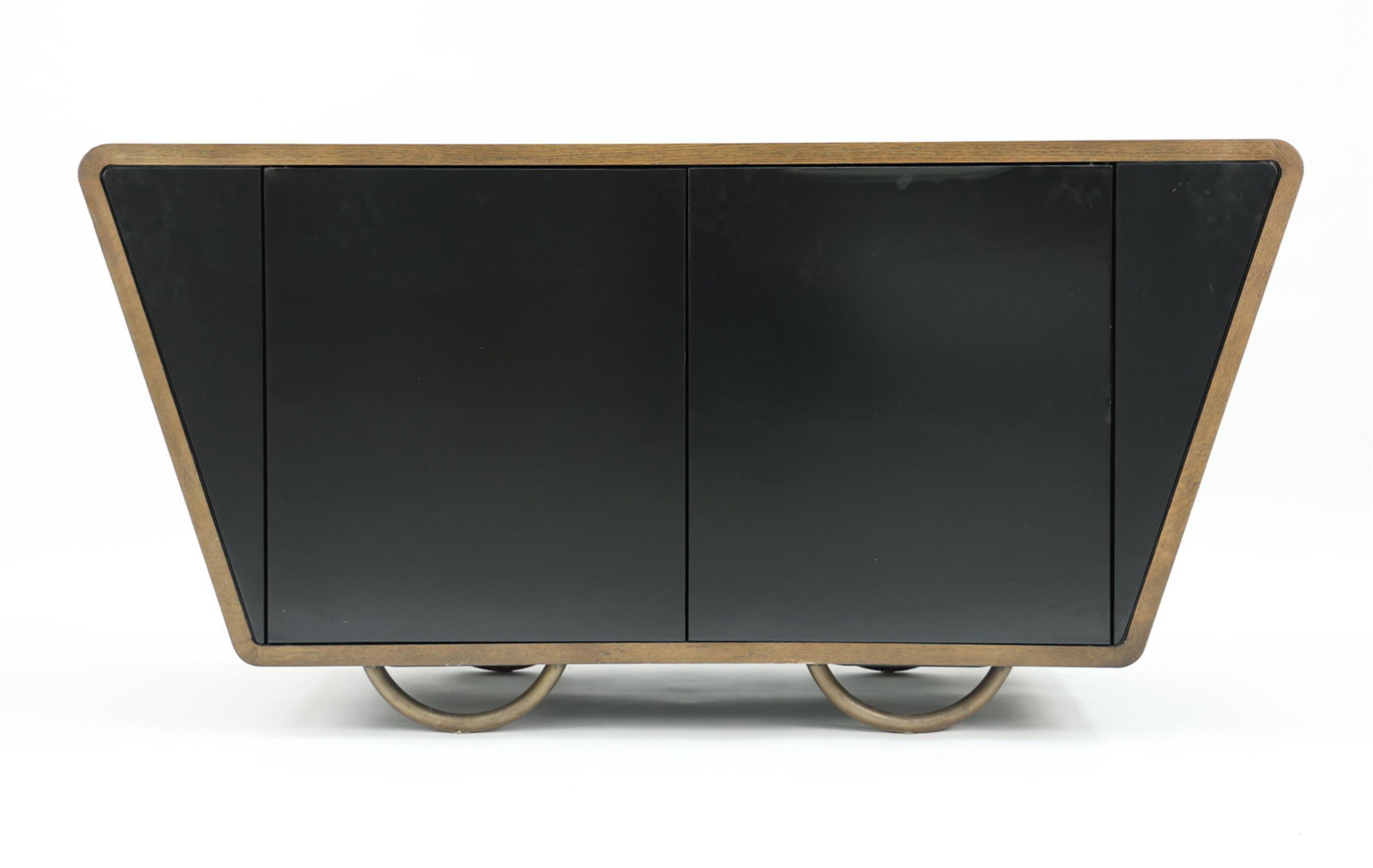 DANISH MEDIA CABINET: Unsigned. Dimensions: H 29.5" x W 59" x 21.75" Condition: Couple small marks.