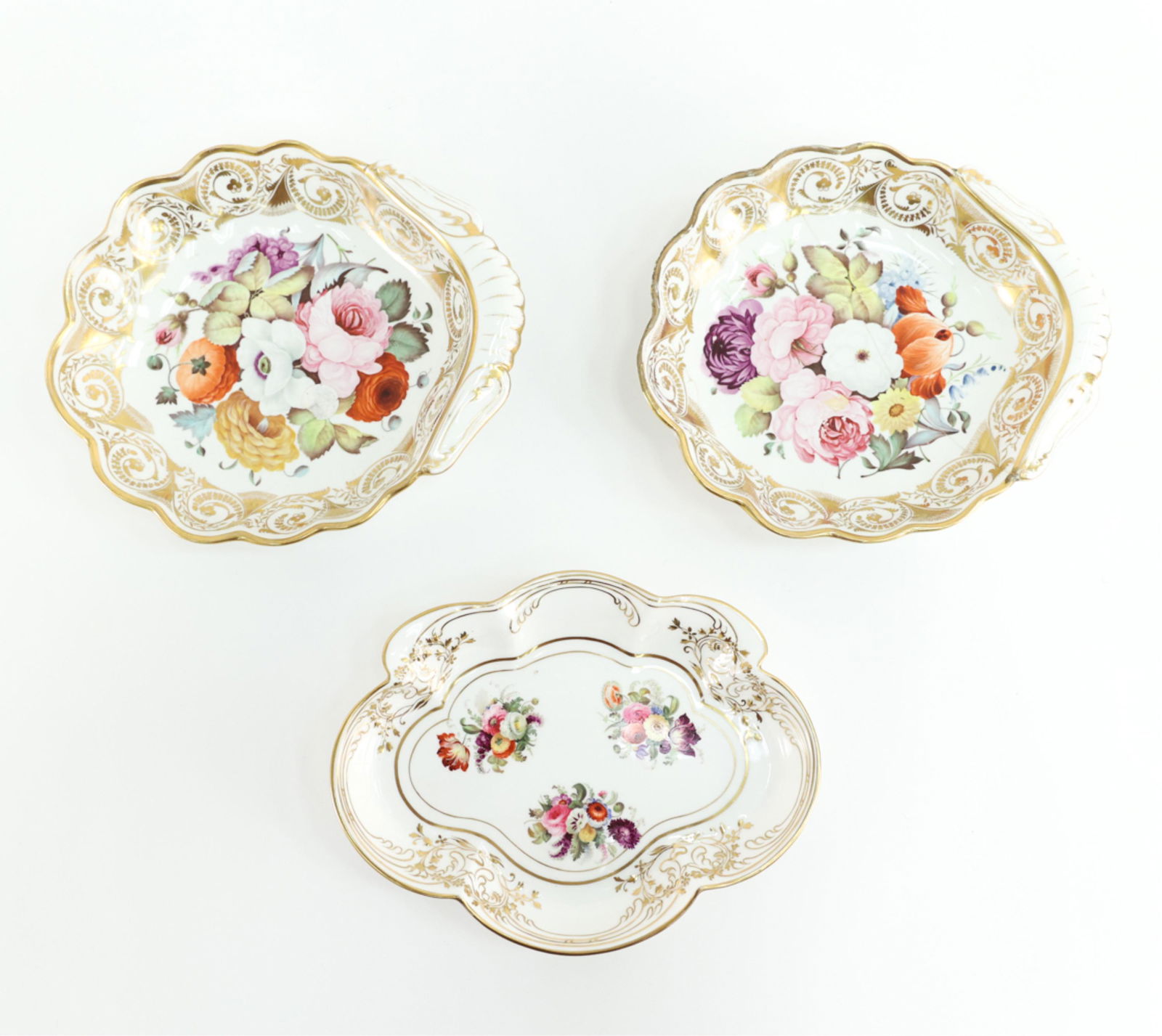 (3) PORCELAIN CHINTZ DISHES (1 of 7)