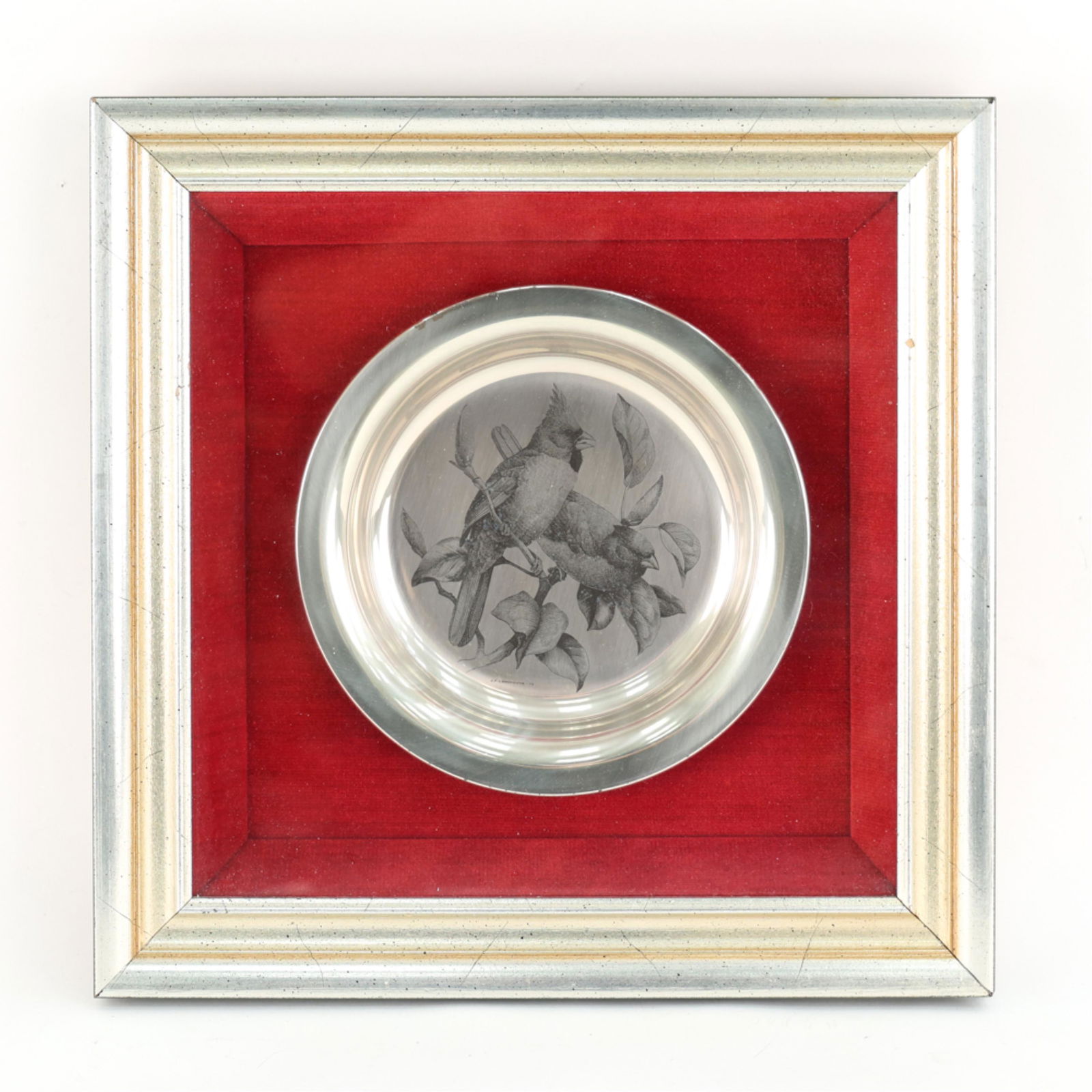 JAMES LANDSDOWNE STERLING SILVER COLLECTORS PLATE (1 of 6)