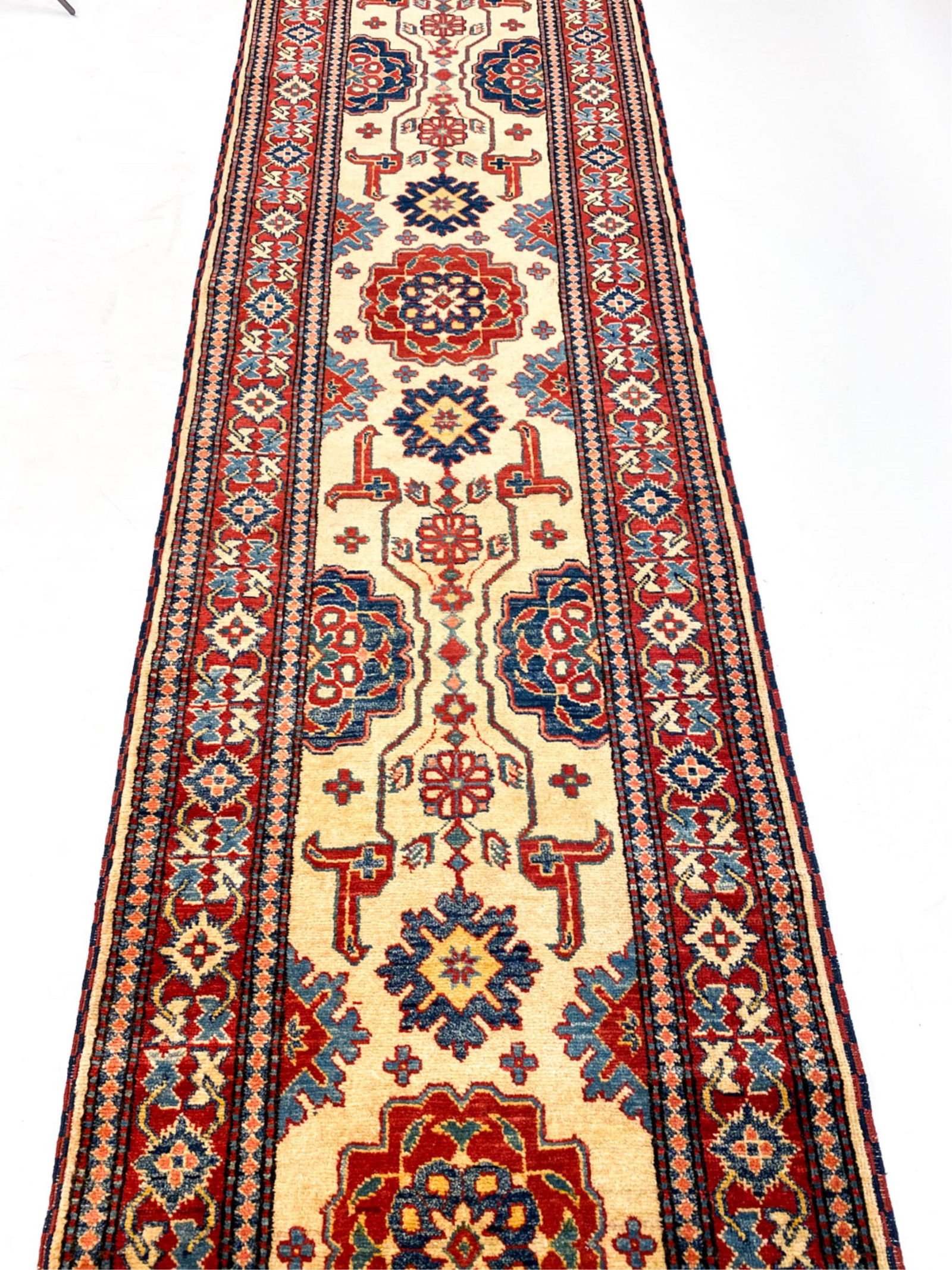 MODERN HAND-WOVEN CAUCASIAN STYLE RUNNER RUG (1 of 6)