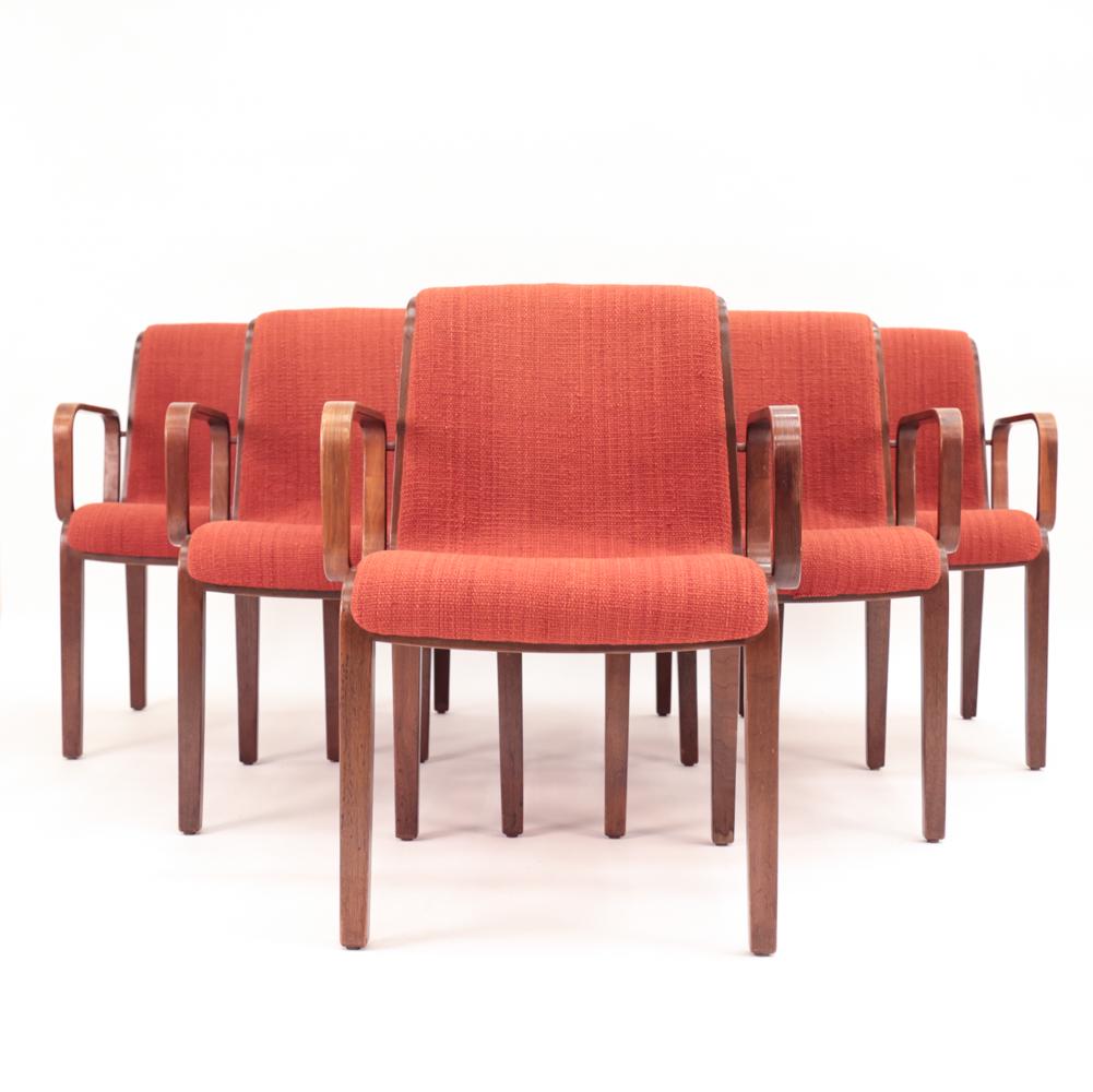 (6) BILL STEPHENS FOR KNOLL WOOD FRAME ARM CHAIRS (1 of 15)