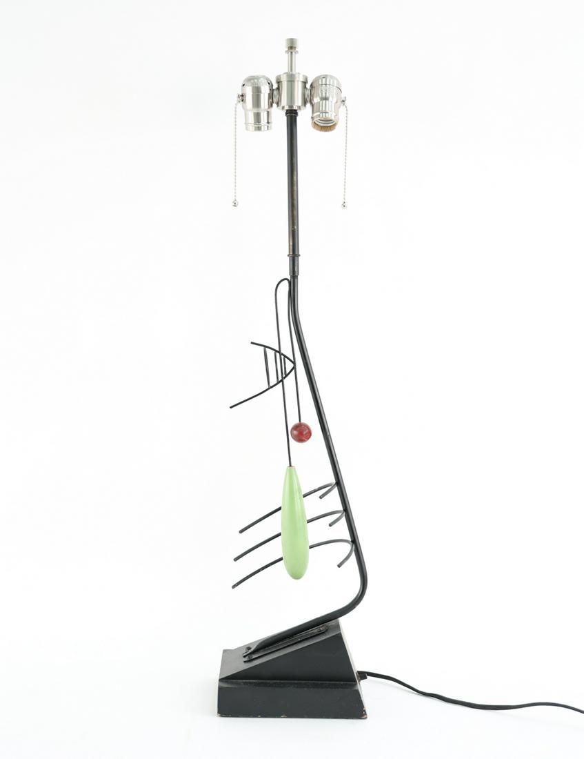 MID-CENTURY SCULPTURAL TABLE LAMP (1 of 13)
