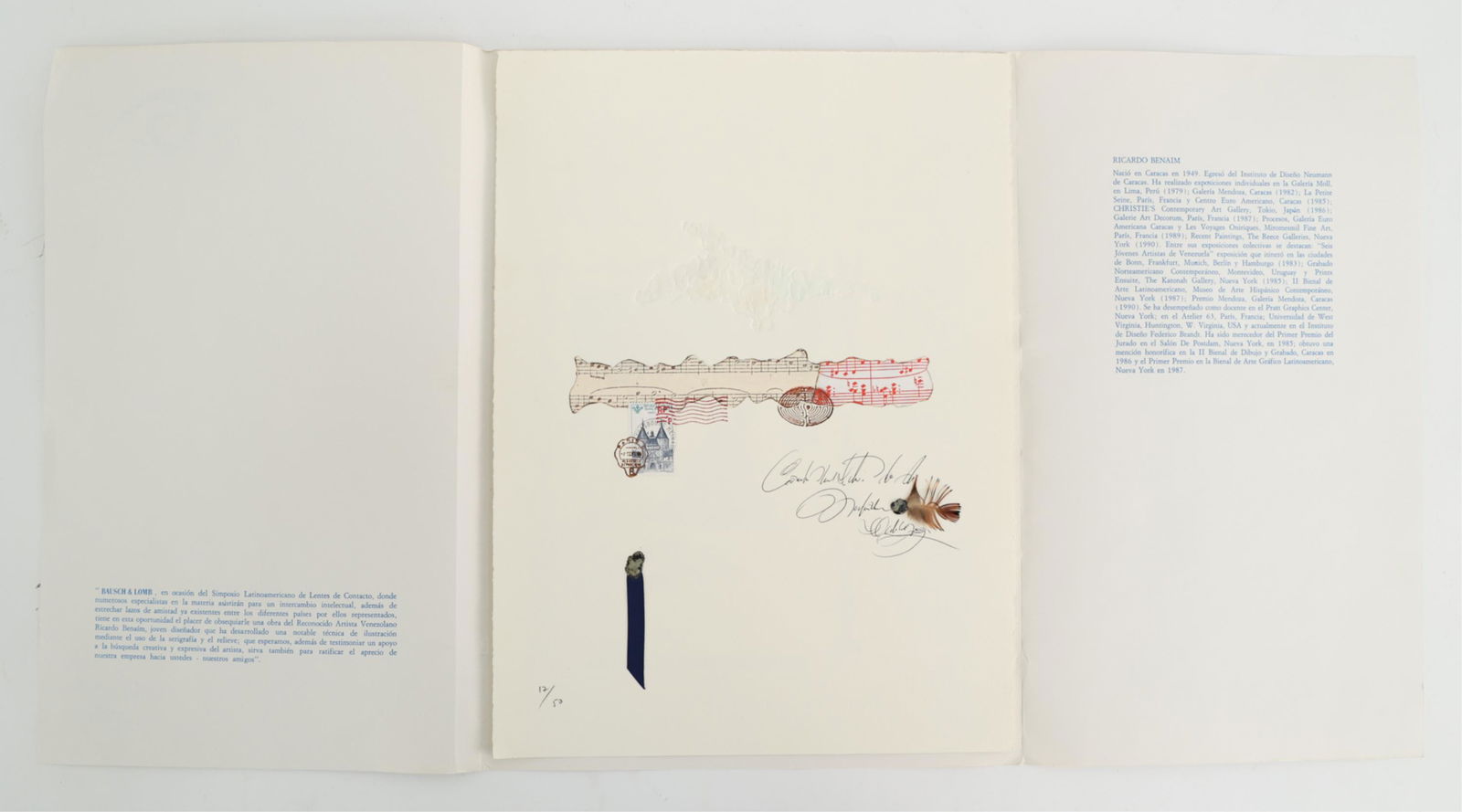 RICARDO BENAIM, VENEZUALAN (B 1949) MIXED MEDIA (1 of 16)