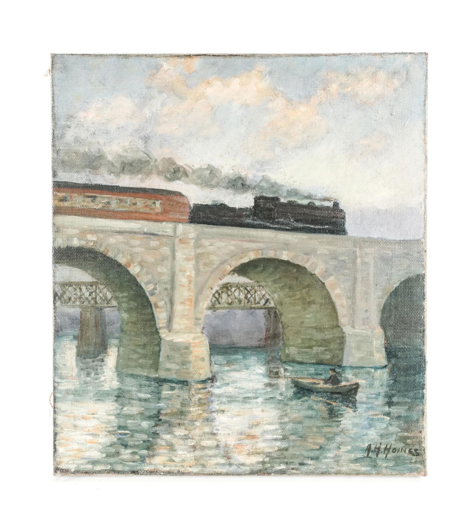 20TH CENTURY IMPRESSIONIST, A.H. HOINES O/C (1 of 10)