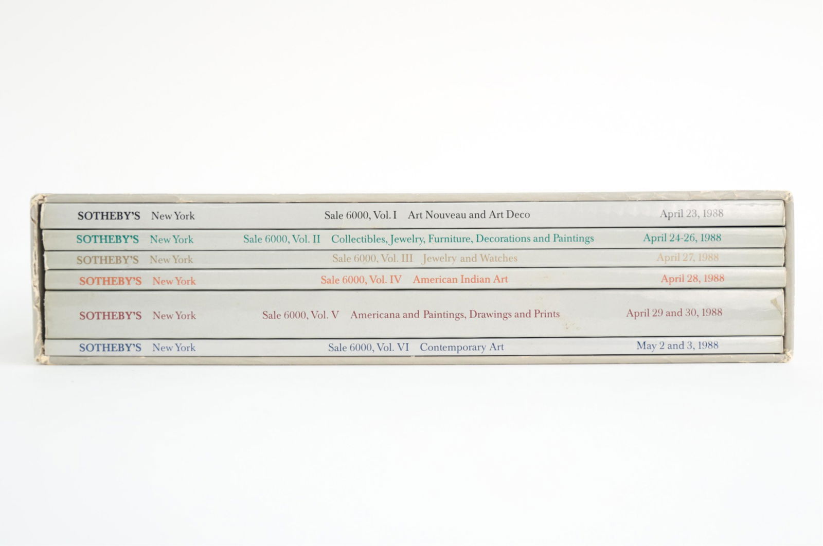 SOTHEBY'S THE ANDY WARHOL COLLECTION 1988 CATALOGS (1 of 9)