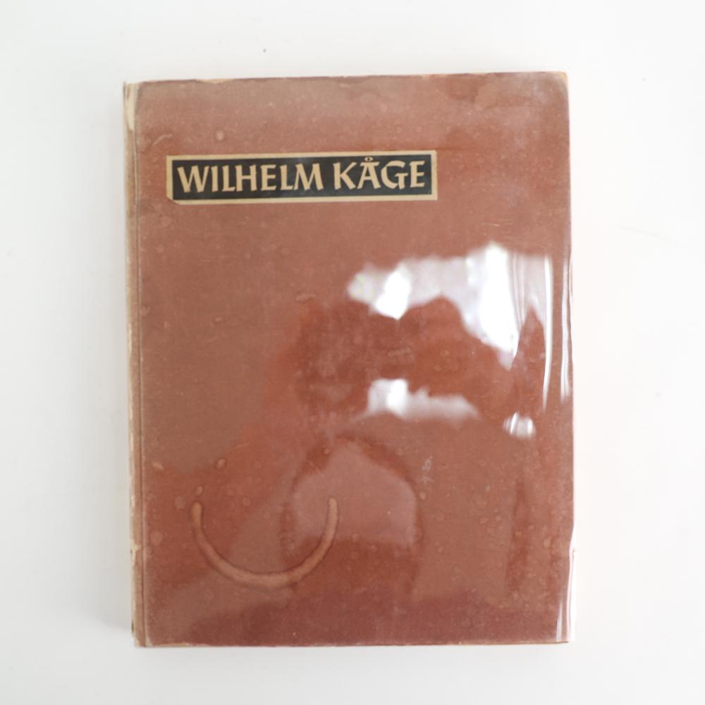 WILHELM KAGE BOOK: Rare Wilhelm Kage book published in Stockholm in 1953. Featuring the works of Algot Wilhelm Kage Swedish ceramic designer and artistic leader of the Gustavsberg Porcelain Factory. Roughly 40 color pla