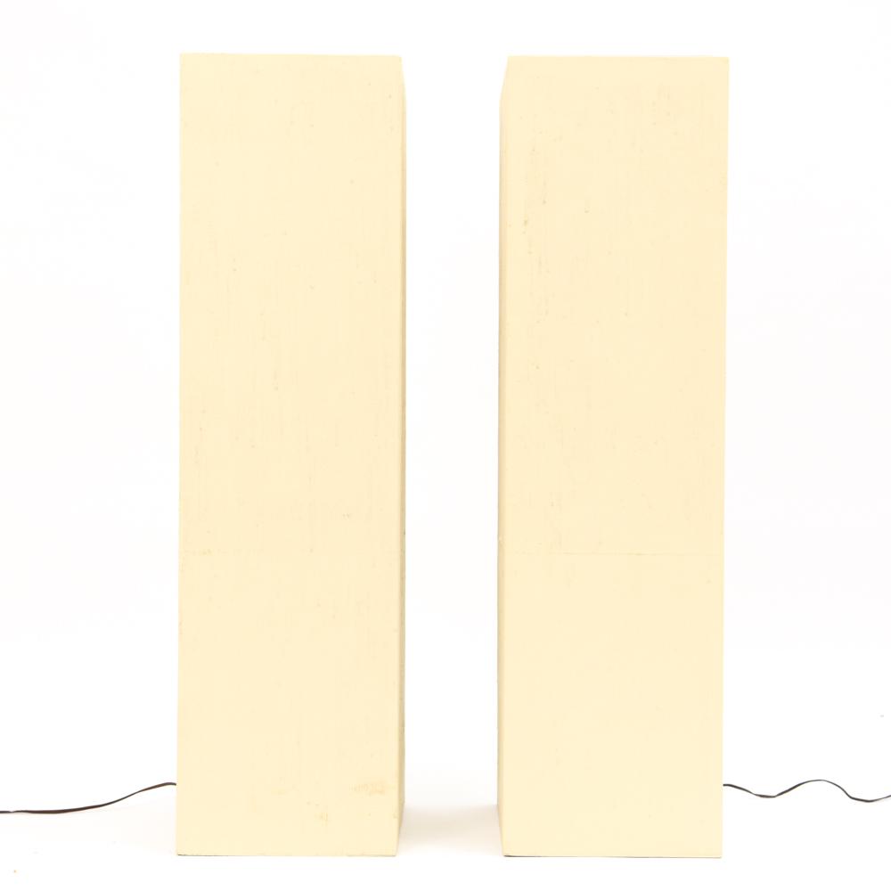 PAIR OF ILLUMINATED PEDESTAL STANDS (1 of 12)