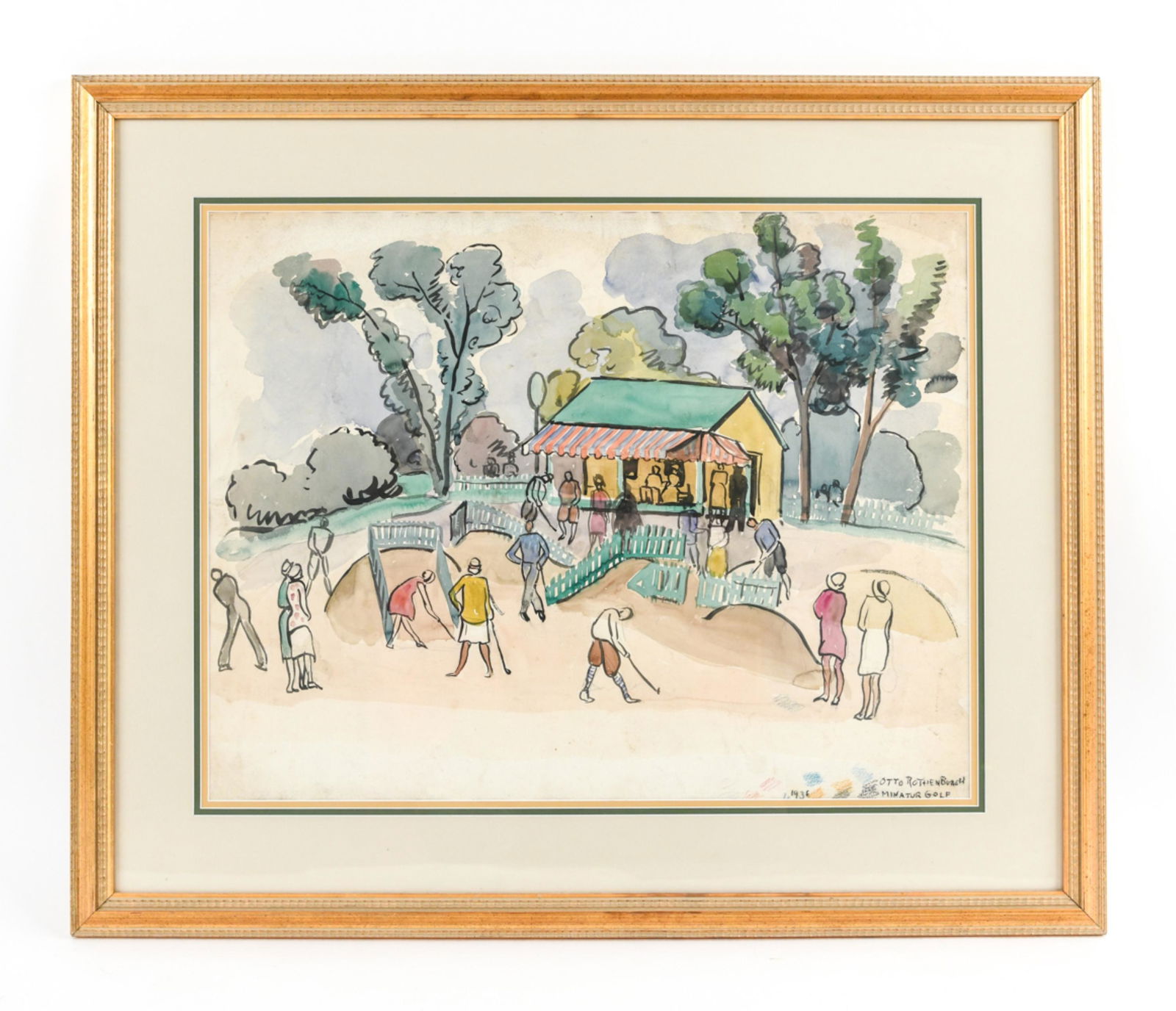 OTTO ROTHENBURGH (1893 - 1992) WATERCOLOR (1 of 10)