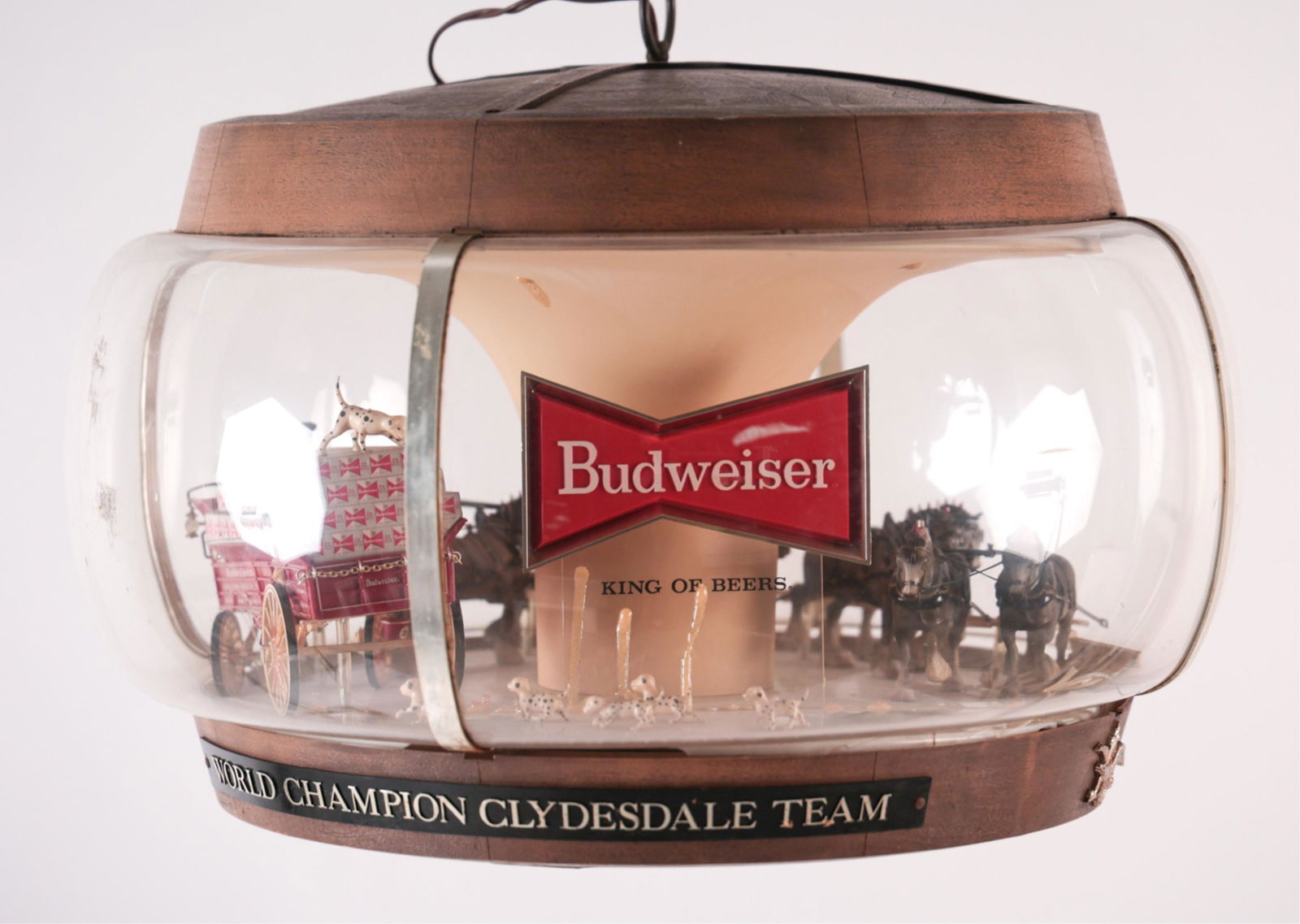 BUDWEISER CLYDESDALE BAR LIGHT FOR REPAIR (1 of 17)
