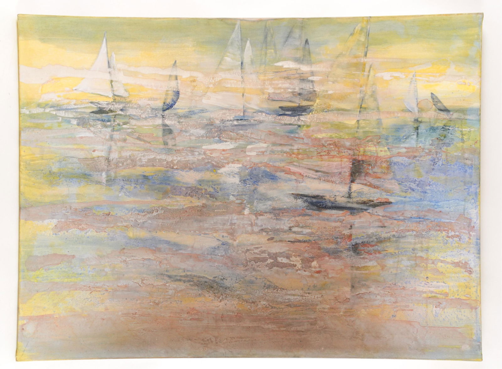 ABSTRACT SAILBOATS O/C PAINTING (1 of 20)