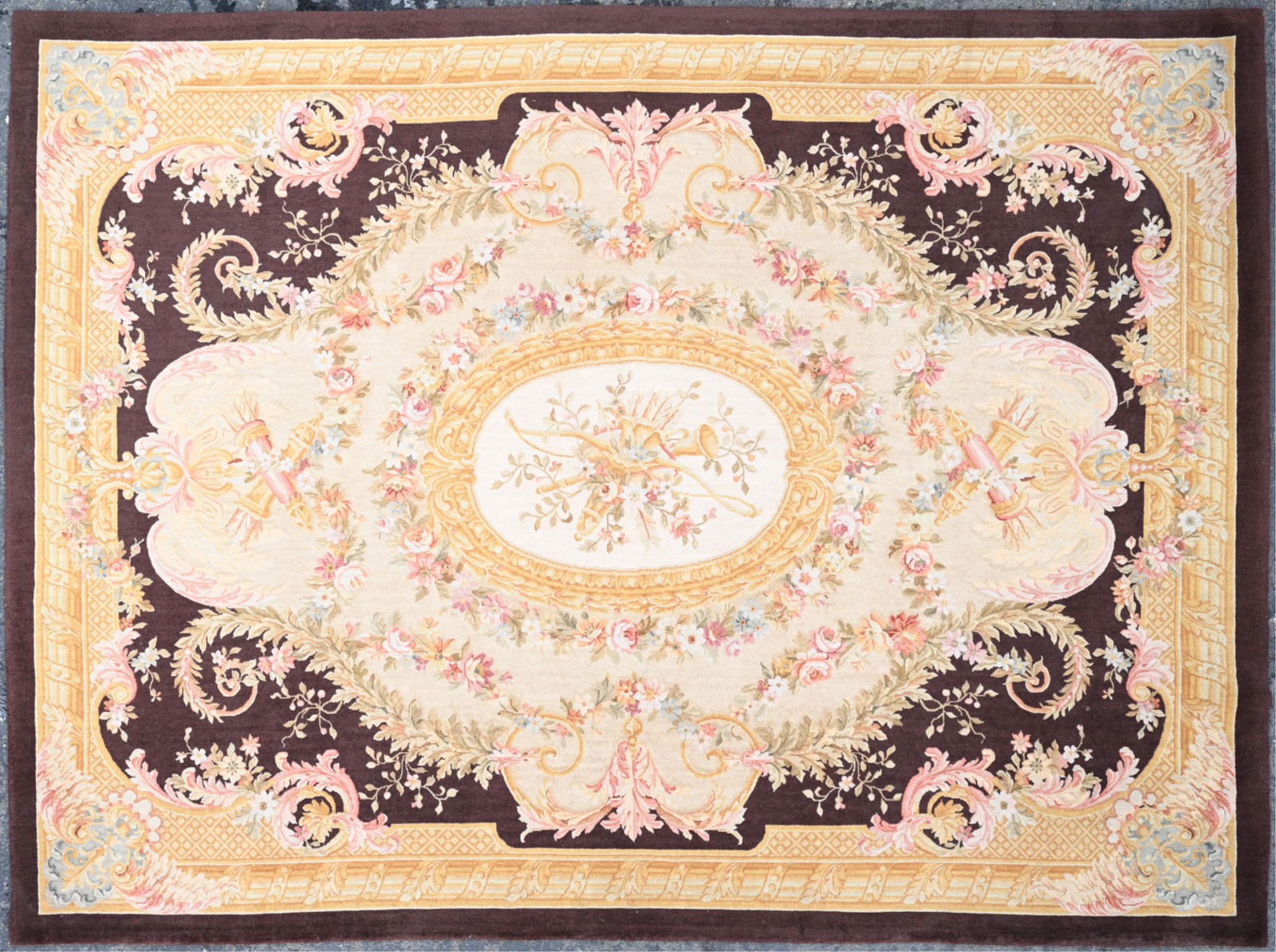 FRENCH AUBUSSON STYLE TAPESTRY RUG (1 of 15)