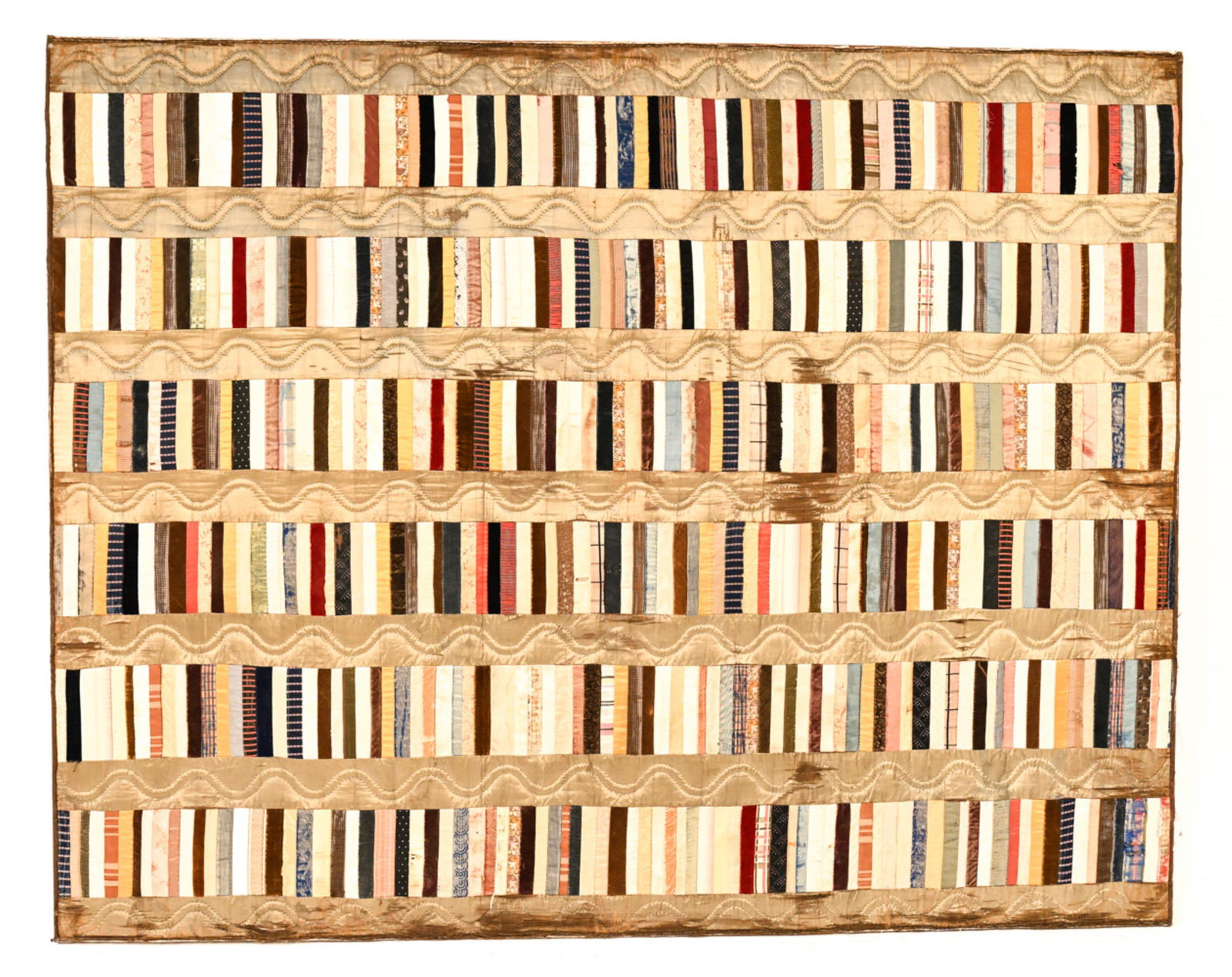 UNUSUAL 19TH C. QUILT (1 of 10)