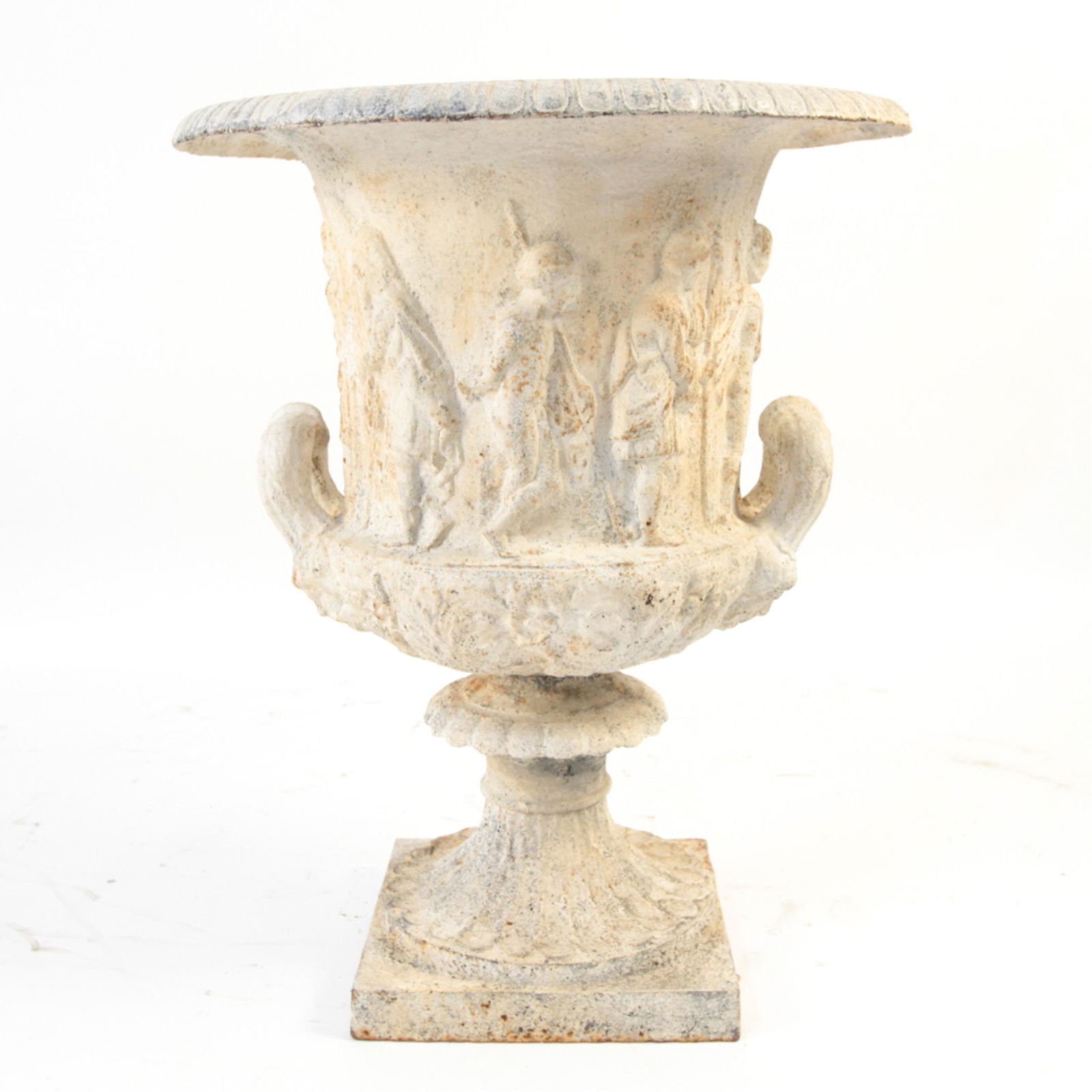 ANTIQUE CAST IRON DOUBLE HANDLE PLANTER URN (1 of 20)