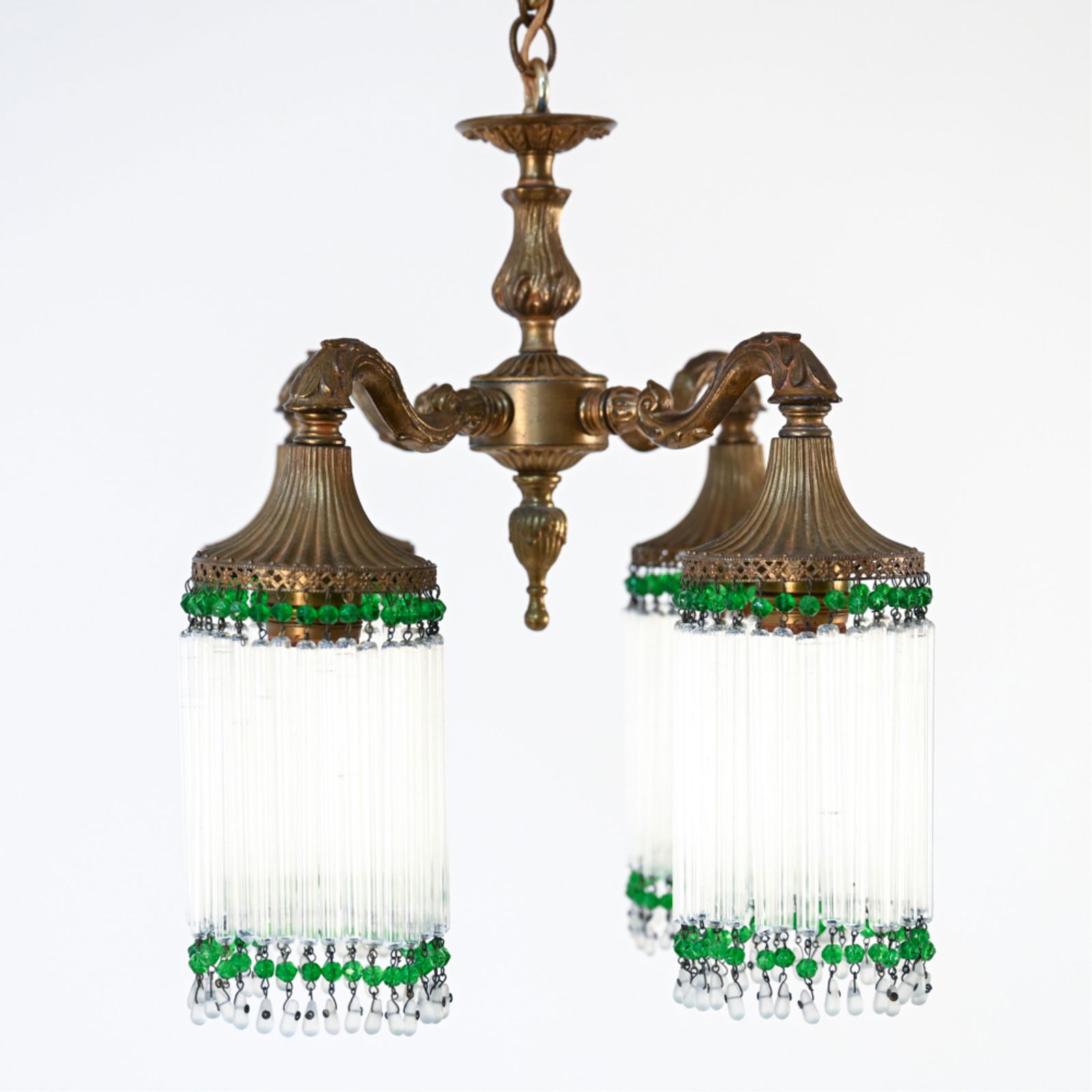 BEADED DROP CRYSTAL PENDANT CHANDELIER (1 of 13)