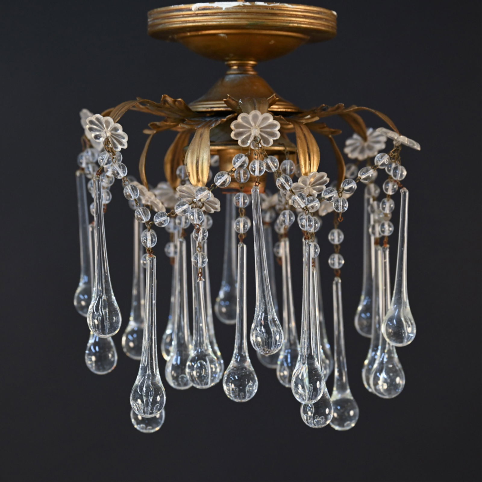 ANTIQUE DROP CRYSTAL PENDANT LIGHT (1 of 13)