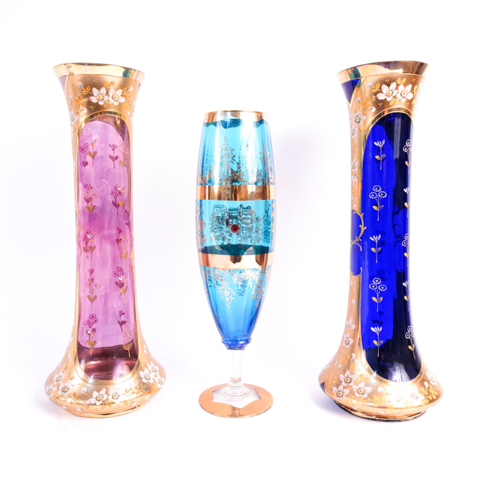 (3) CZECH ART GLASS GROUPING (1 of 16)