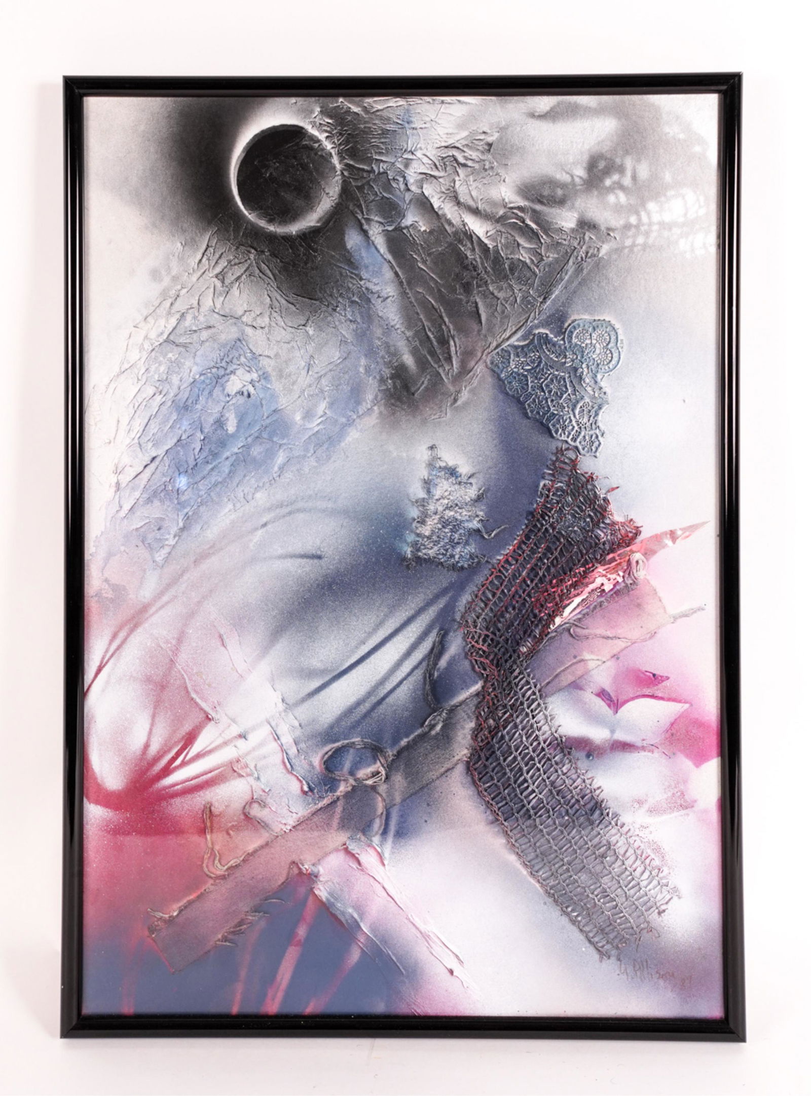 MIXED MEDIA SIGNED ABSTRACT ART (1 of 8)