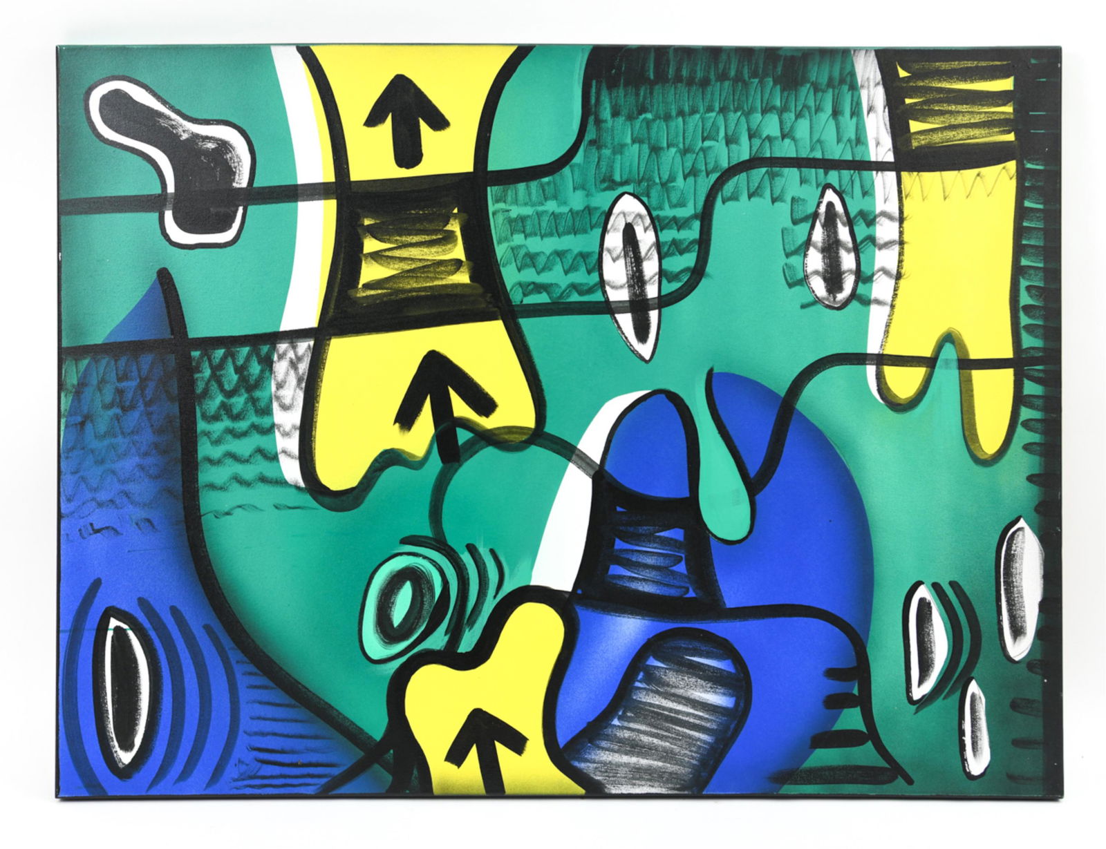 ROBIN MORRIS ABSTRACT ACRYLIC ON CANVAS (1 of 9)